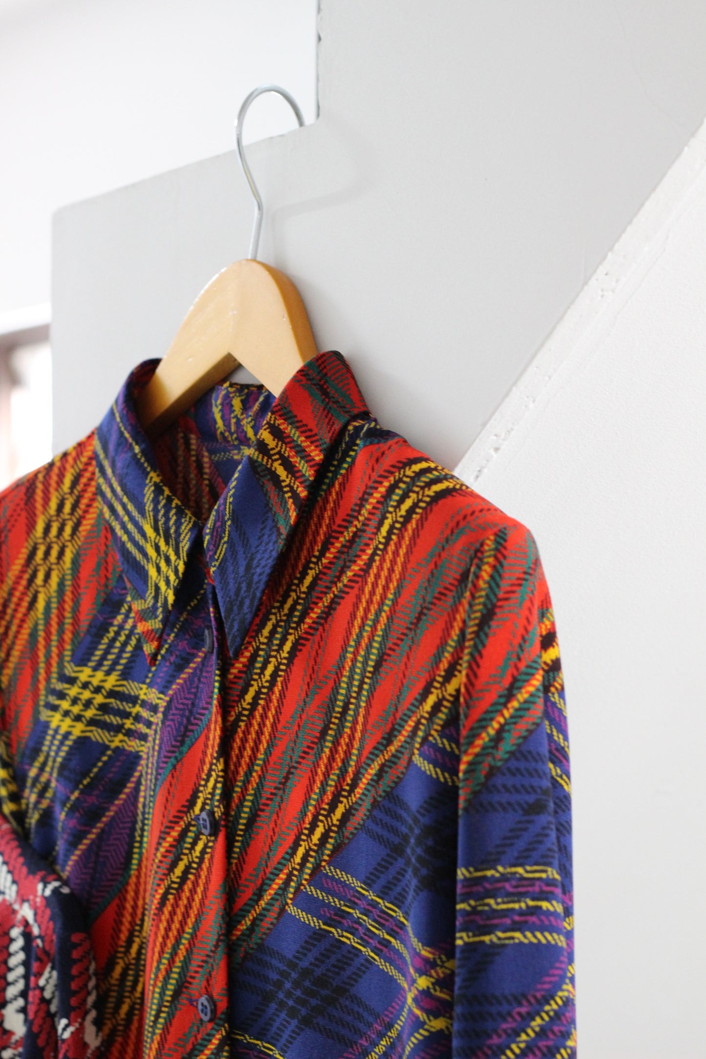 Vintage Check Long Sleeve Blouse x6点