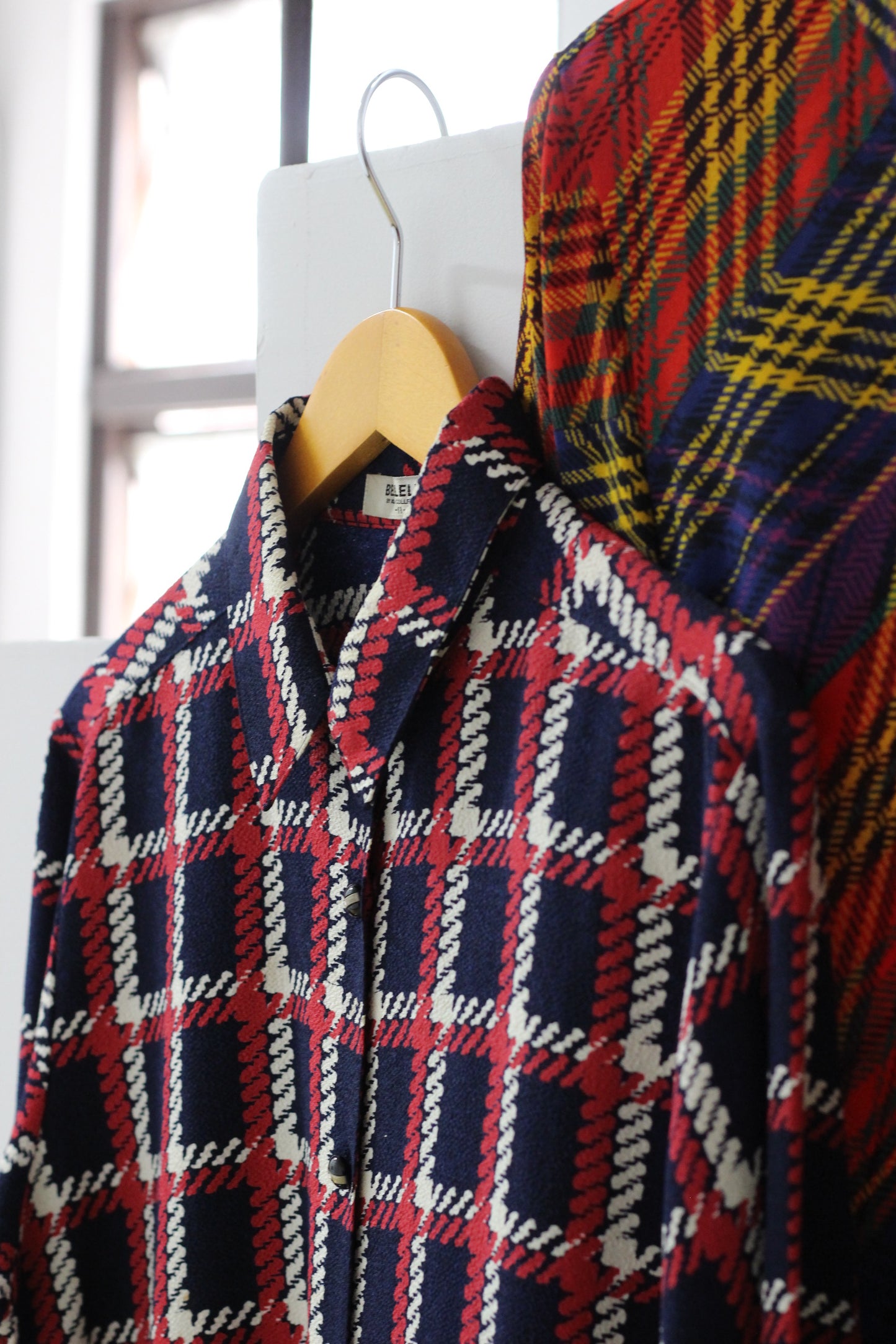 Vintage Check Long Sleeve Blouse x6点