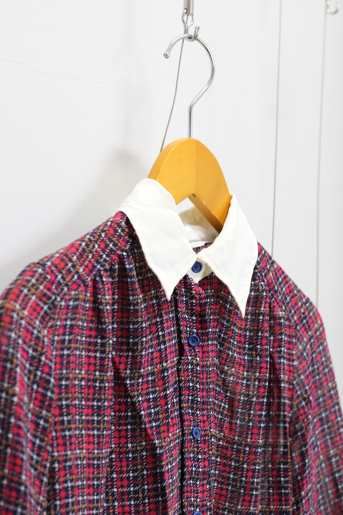Vintage Check Long Sleeve Blouse x6点