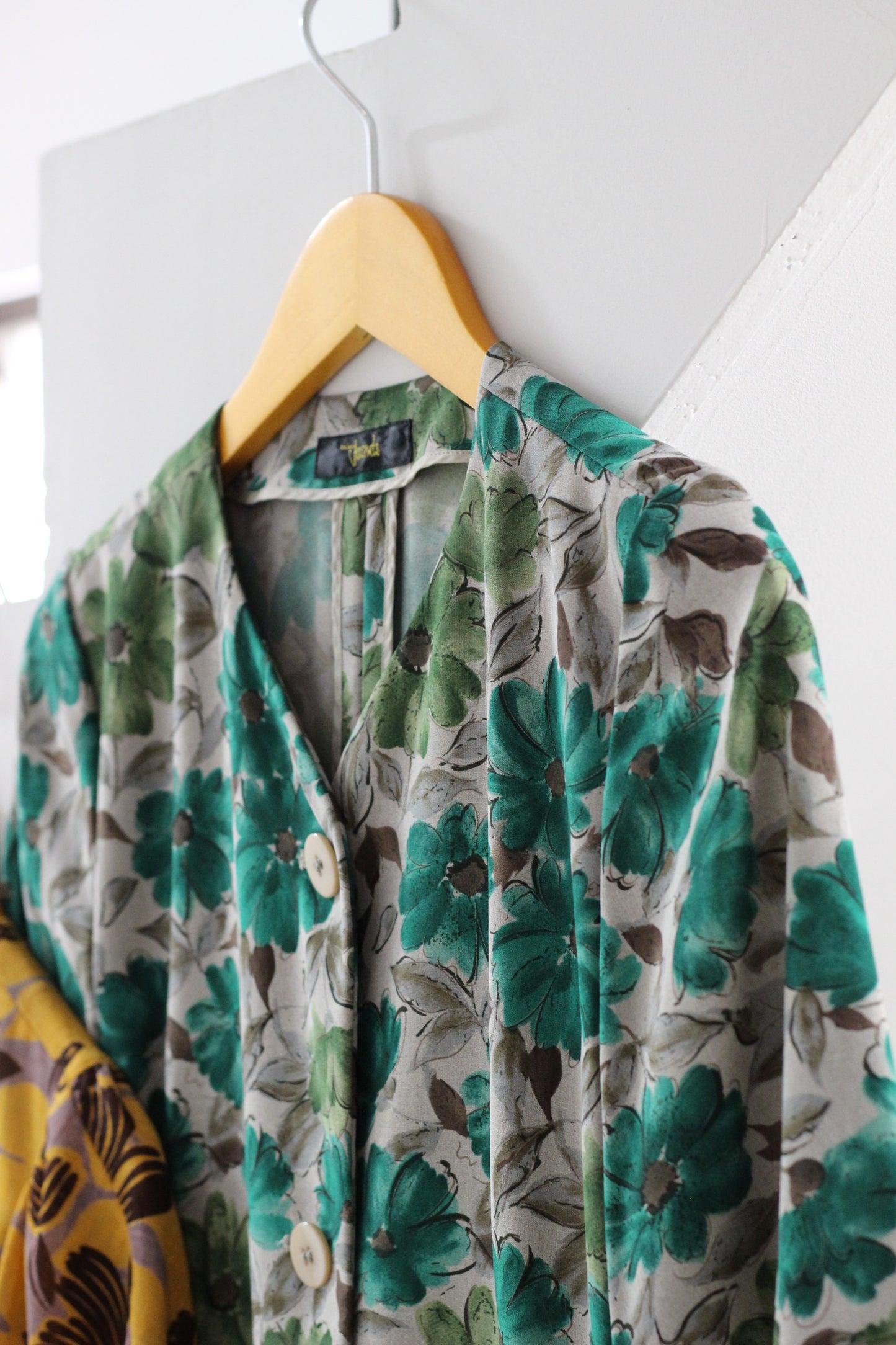 Vintage Flower Short Sleeve Blouse x3点