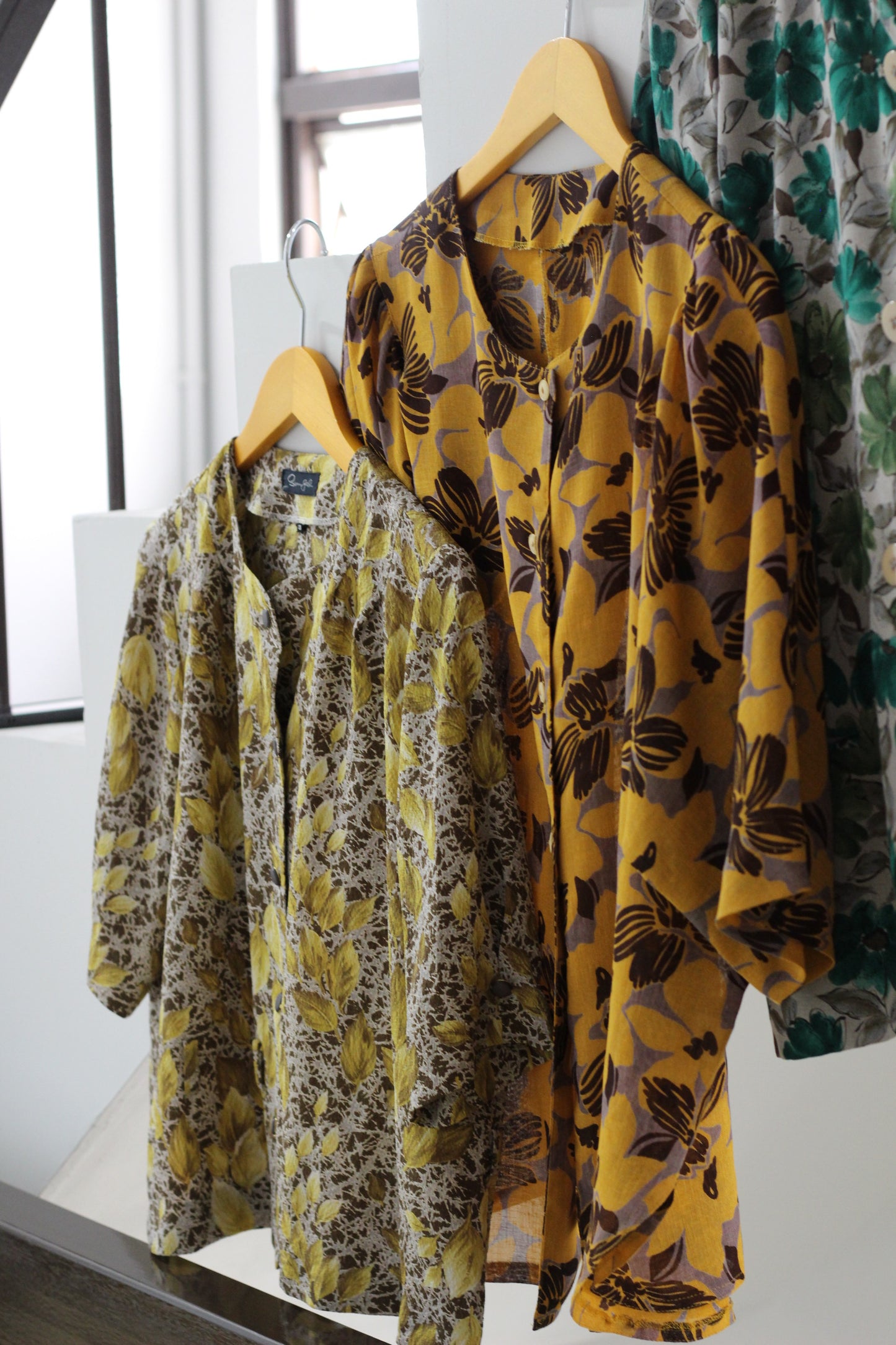 Vintage Flower Short Sleeve Blouse x3点