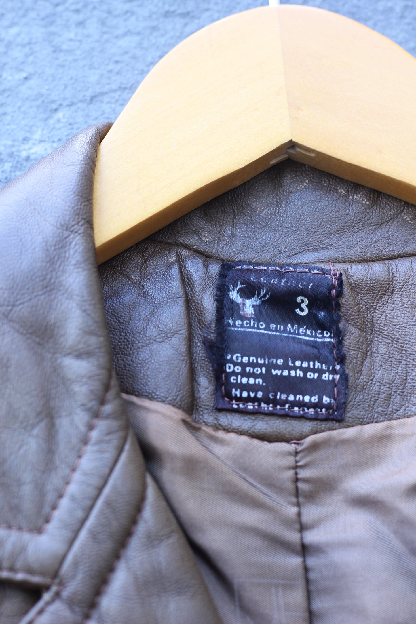 Men's Import Vintage Leather Jacket & Mouton x2点