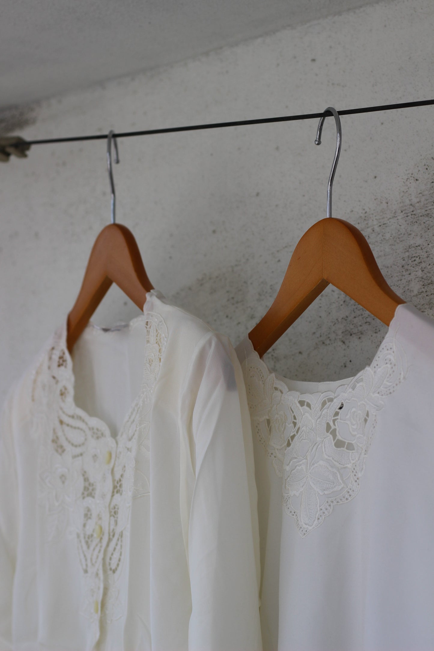 Vintage Lace Embroidery White Long Sleeve Blouse x10点
