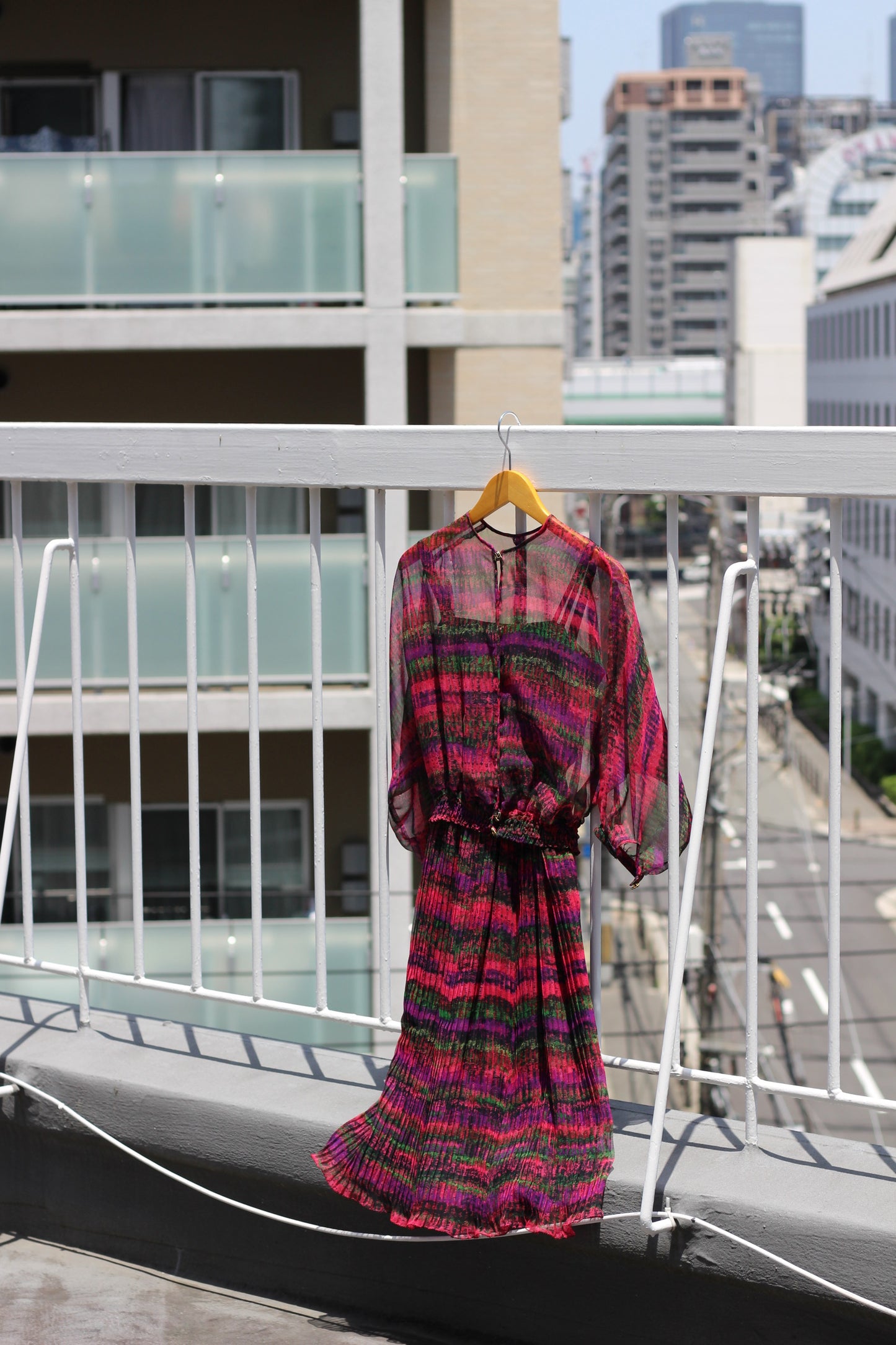 Vintage Sheer Long Sleeve One-Piece x3点