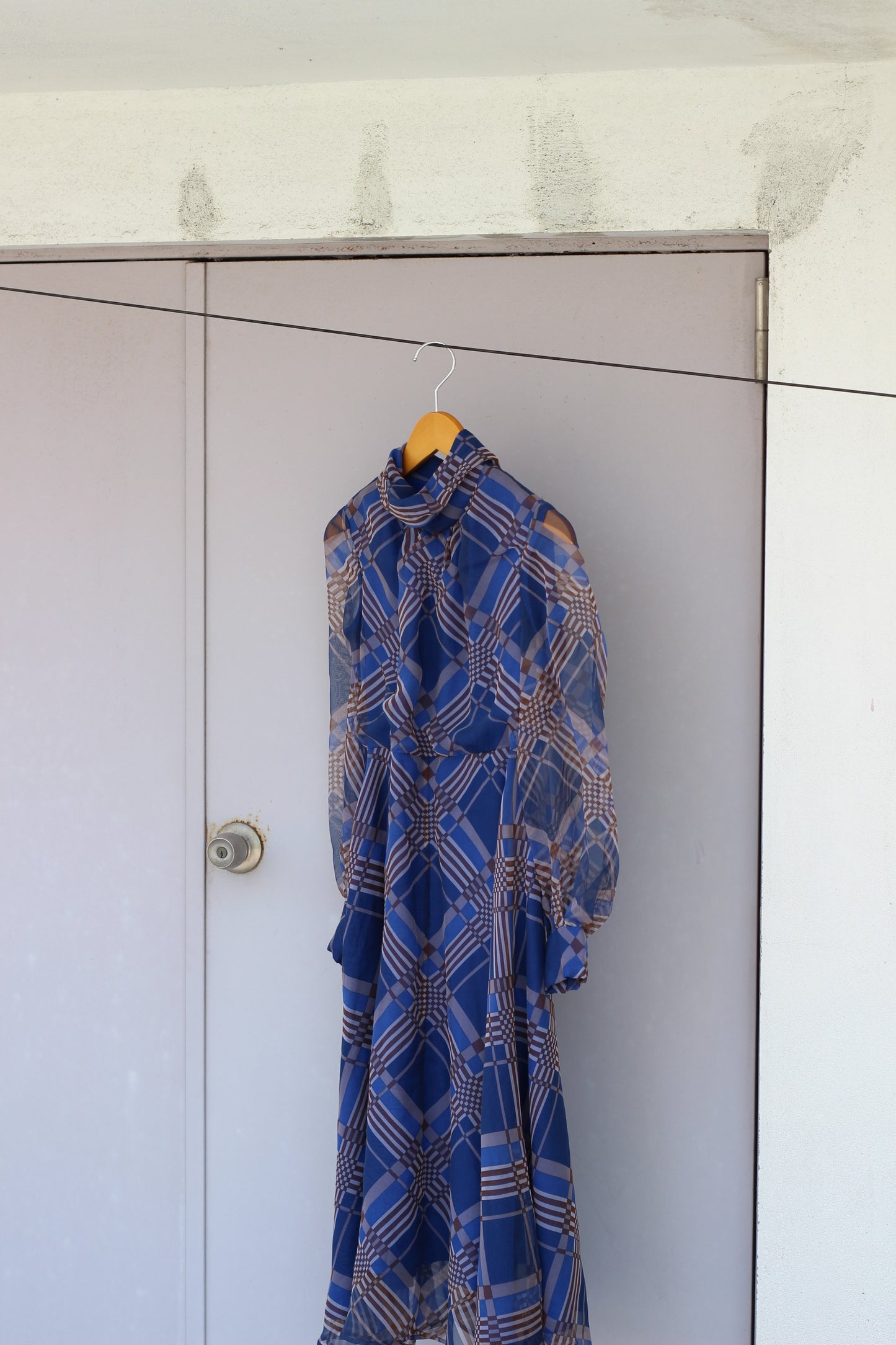 Vintage Sheer Long Sleeve One-Piece x3点