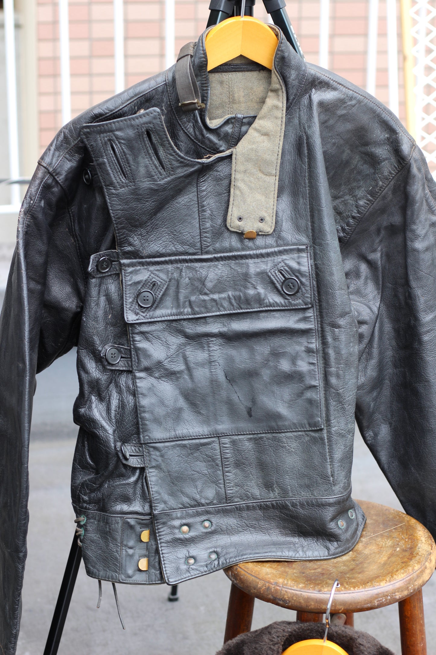 40's-50's Swedish Leather Motorcycle Jacket & G-1 Leather Jacket x2点