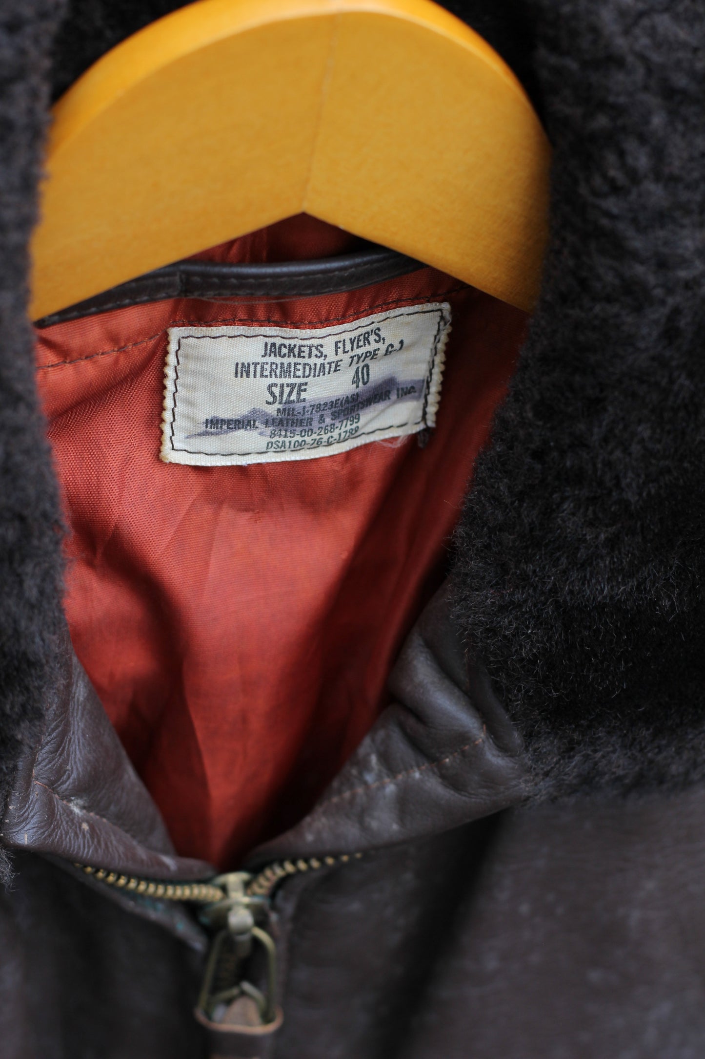 40's-50's Swedish Leather Motorcycle Jacket & G-1 Leather Jacket x2点