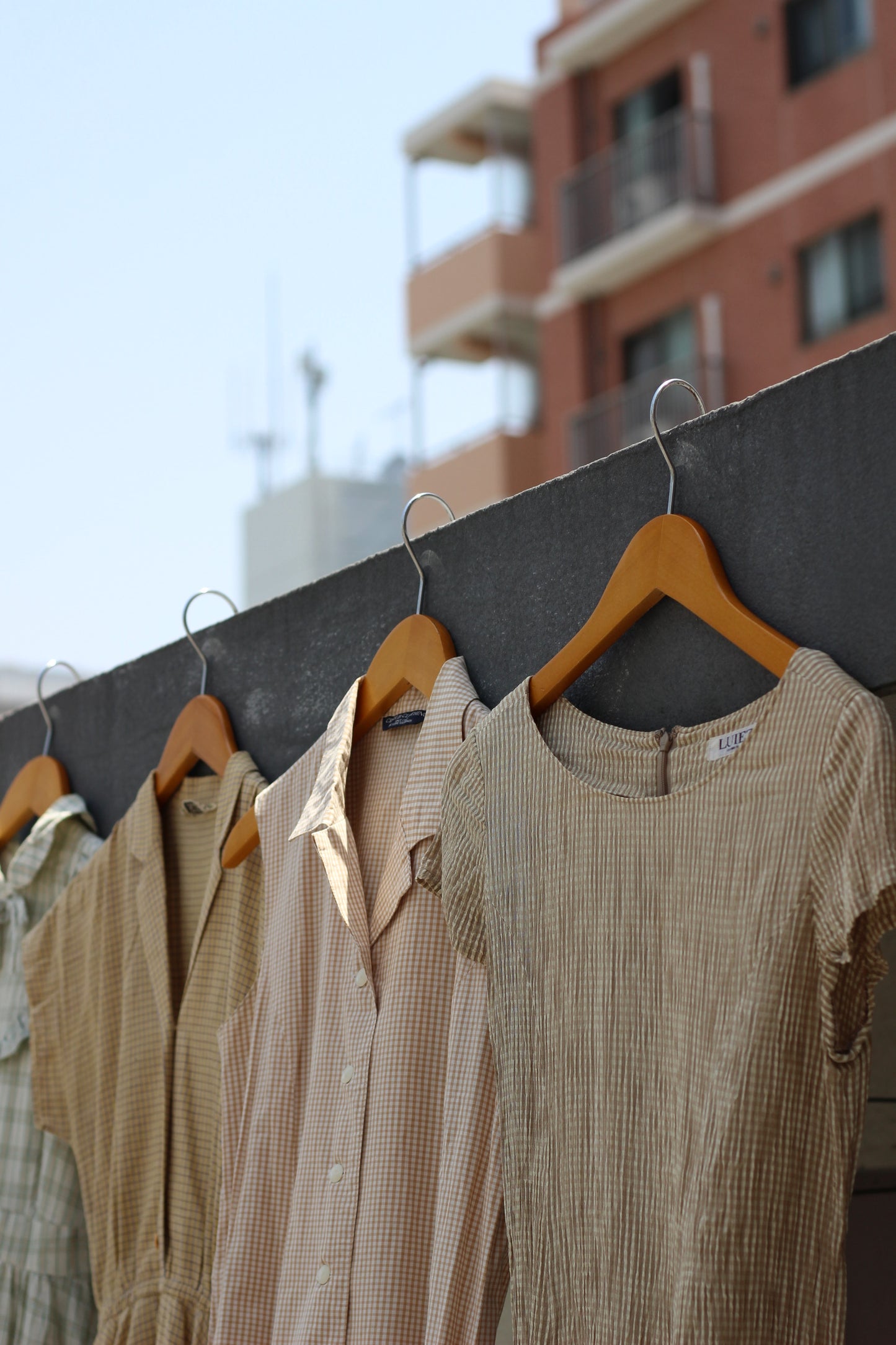 Vintage Check Short Sleeve One-Piece x5点