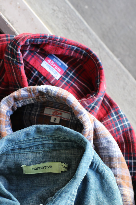 Japanese Brand Long-Sleeved Shirt x3点