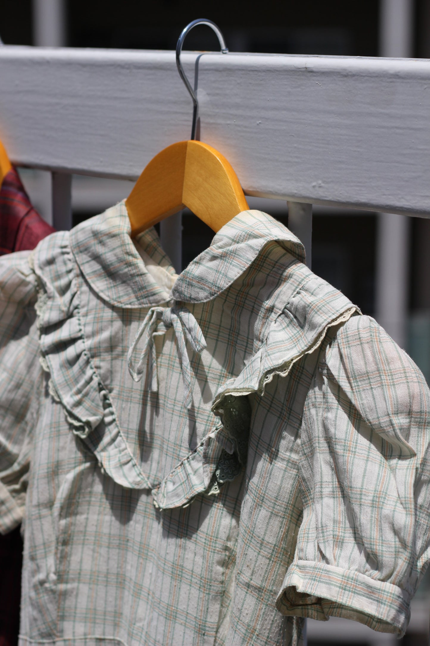 Vintage Check Short Sleeve One-Piece x5点
