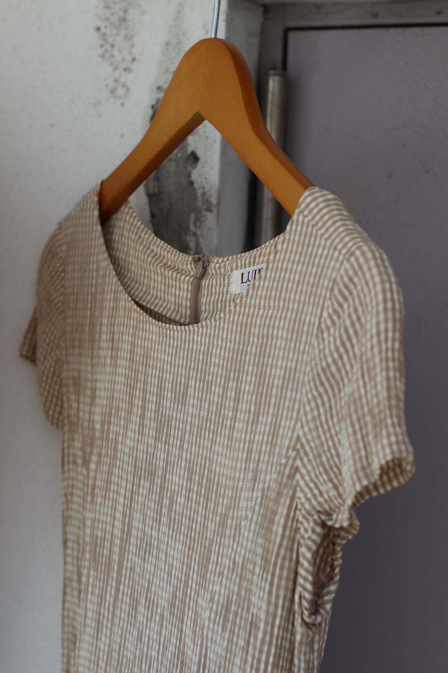 Vintage Check Short Sleeve One-Piece x5点