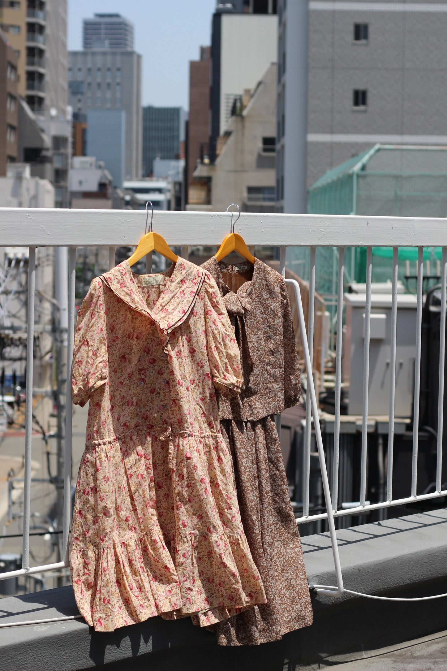Vintage Flower Short Sleeve One-Piece x10点