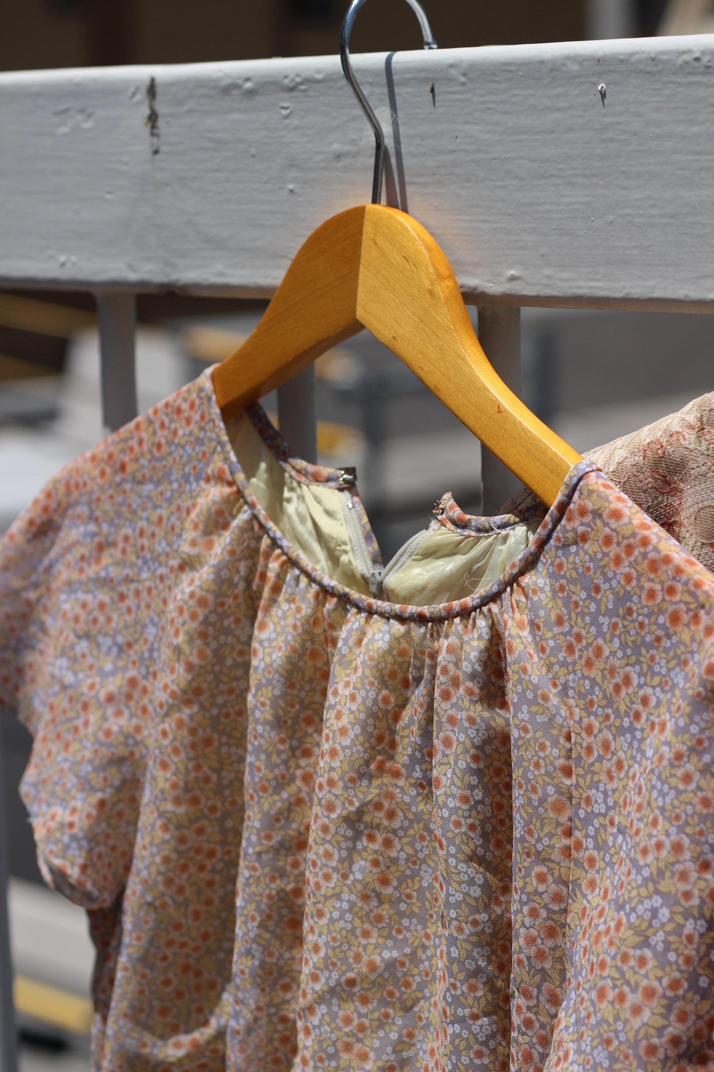 Vintage Flower Short Sleeve One-Piece x10点