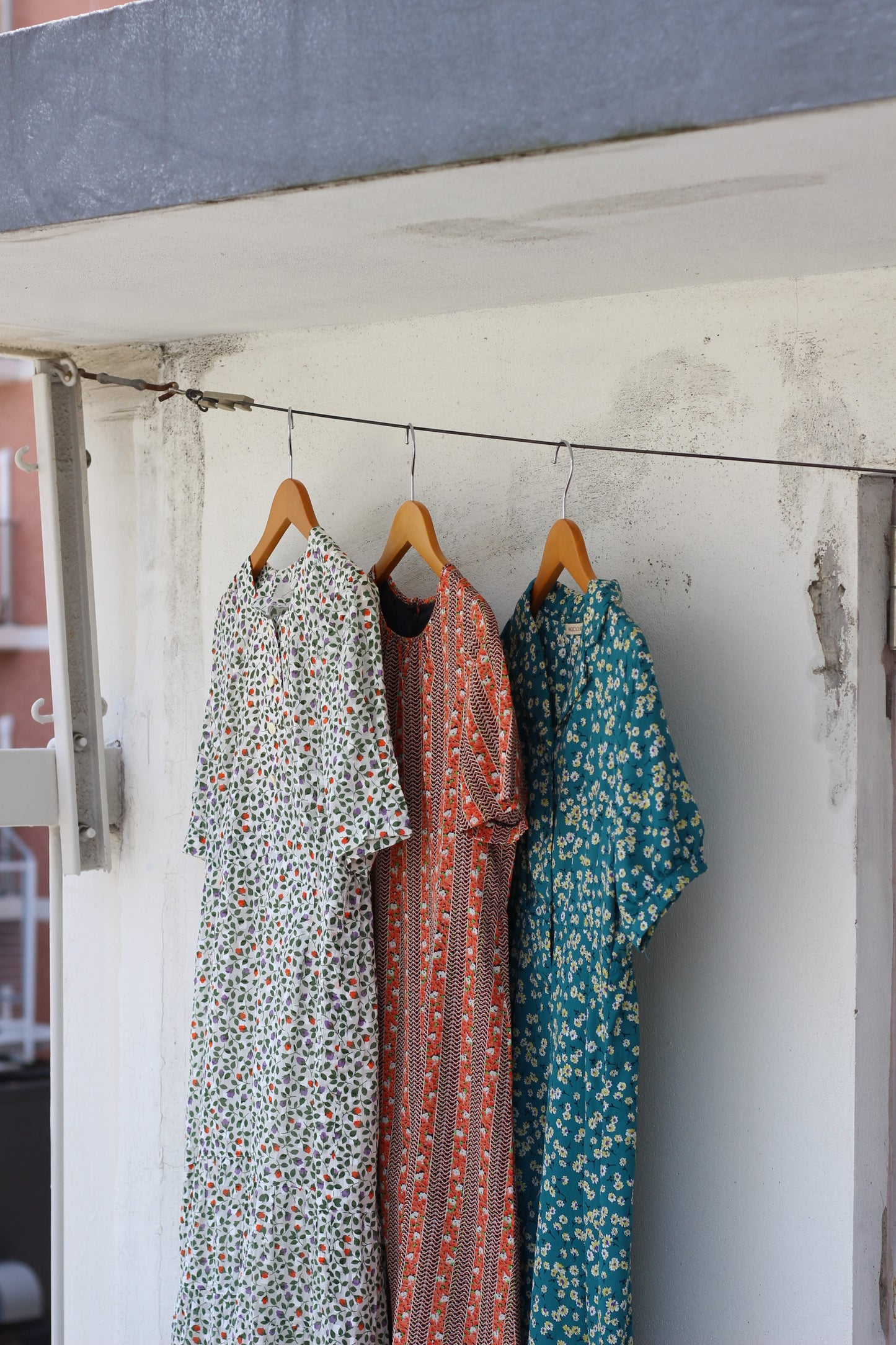 Vintage Flower Short Sleeve One-Piece x10点