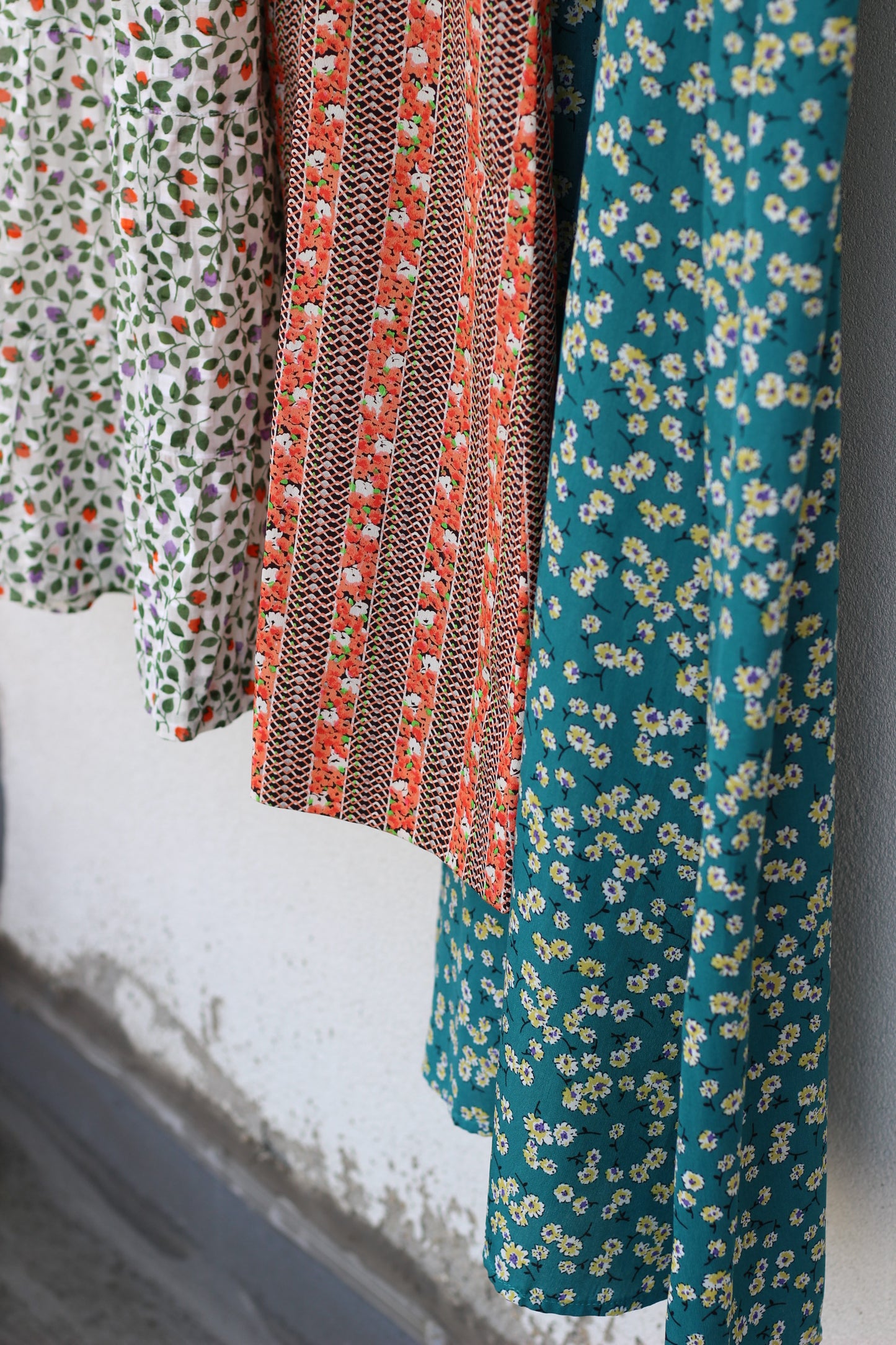 Vintage Flower Short Sleeve One-Piece x10点