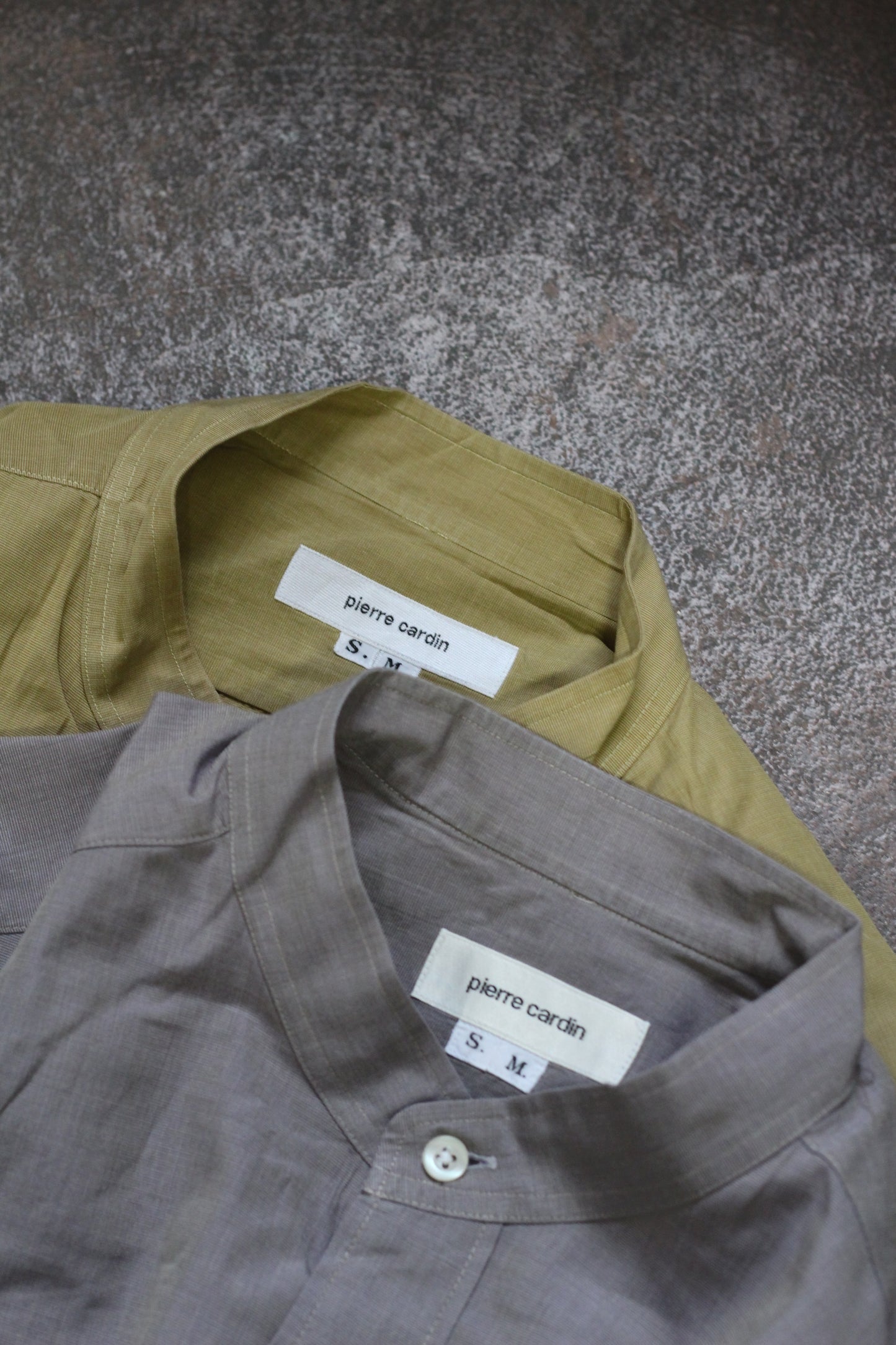 Men's Old Pierre Cardin Band Collar Shirt x2点