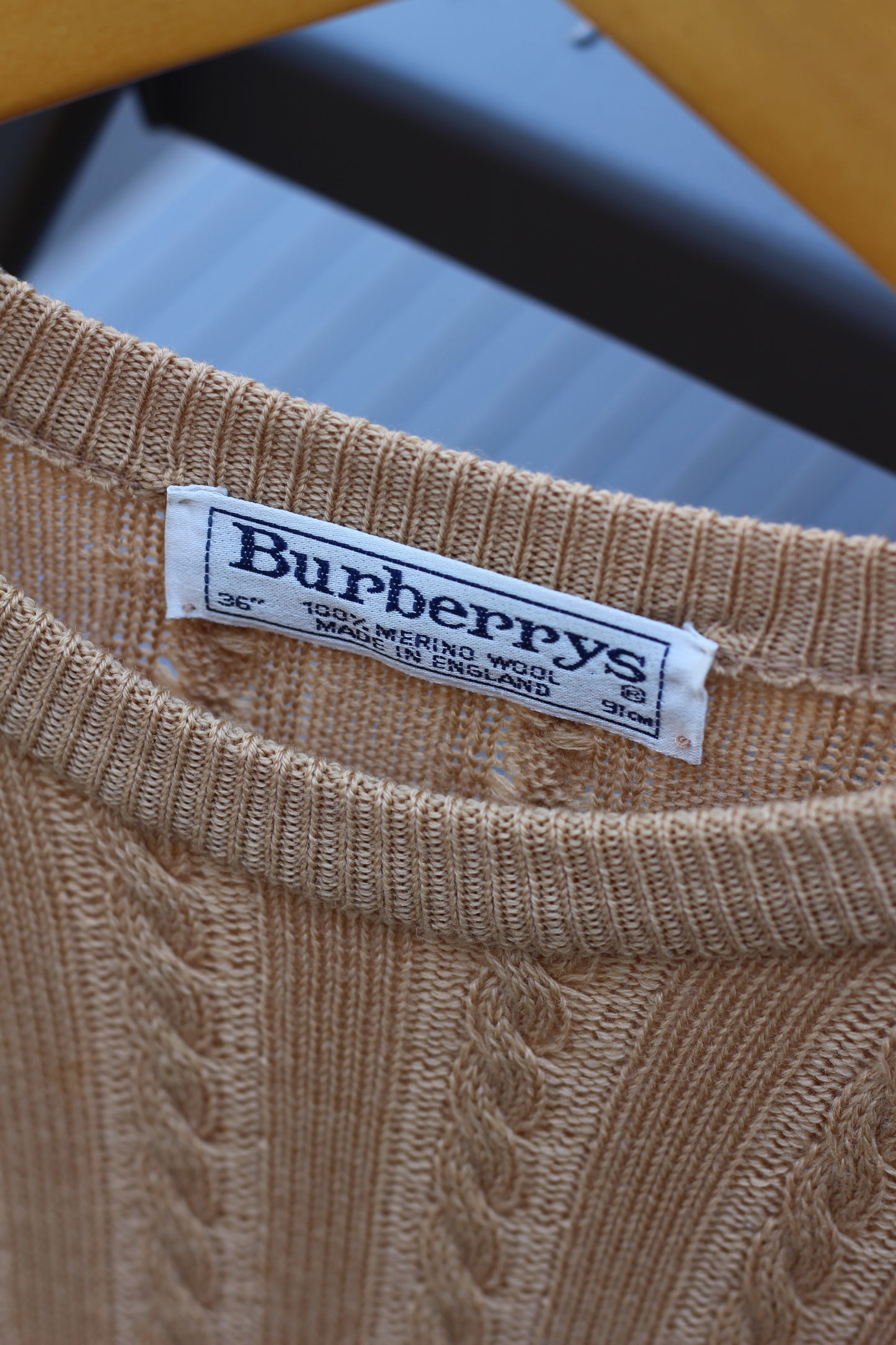 Old Yves Saint Laurent & Burberrys Cable Knit set x2点