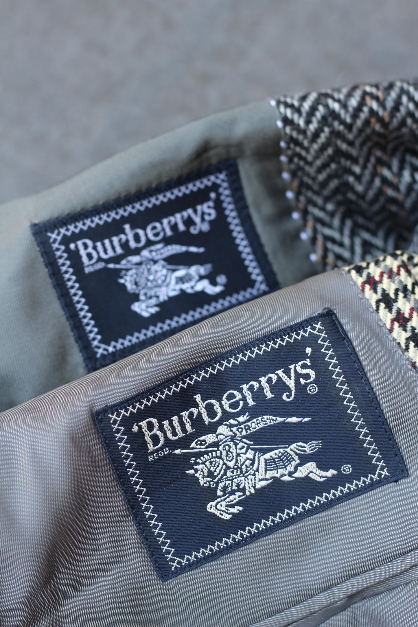 Old Burberrys Herringbone & Tweed Tailored Jacket set x2点