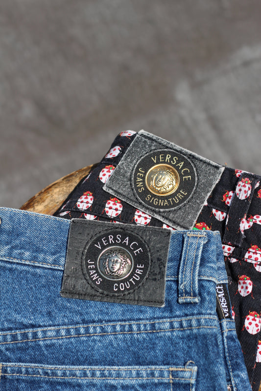 90's Versace Jeans Medusa Denim Pants set x2点