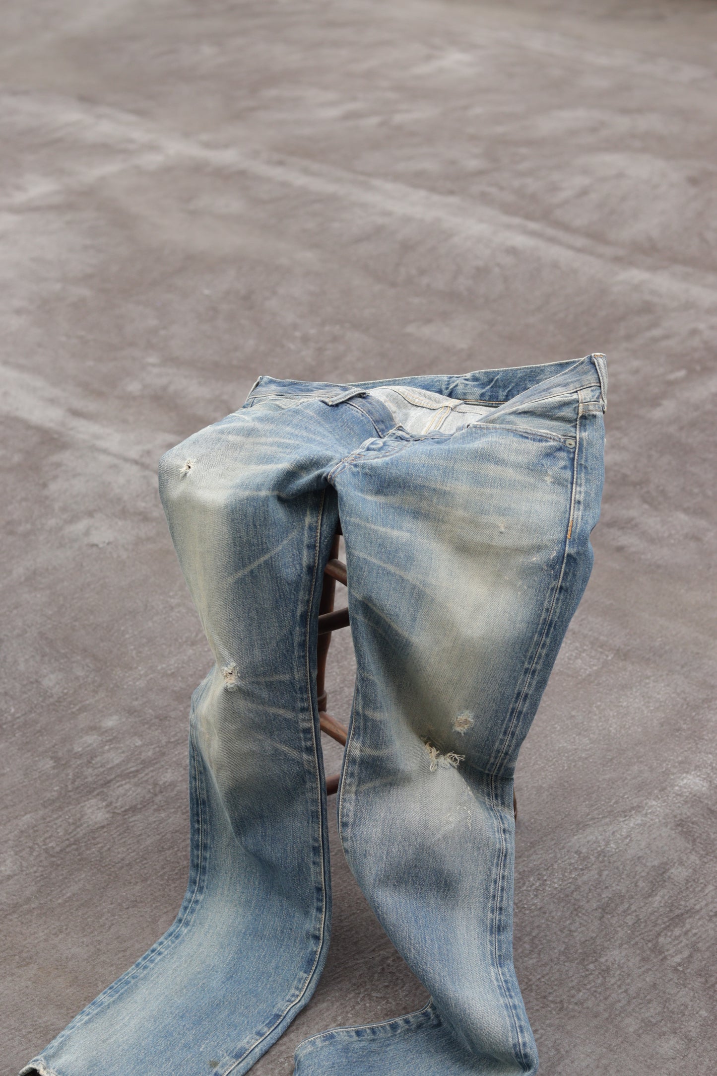 Men's Vintage damage Denim Pants x2点