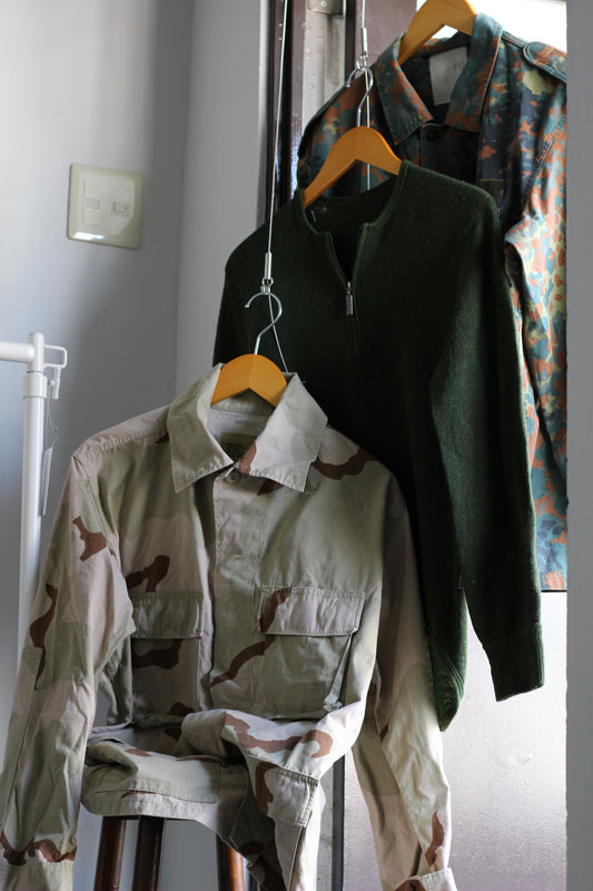 Military BDU Jacket & Knit x3点