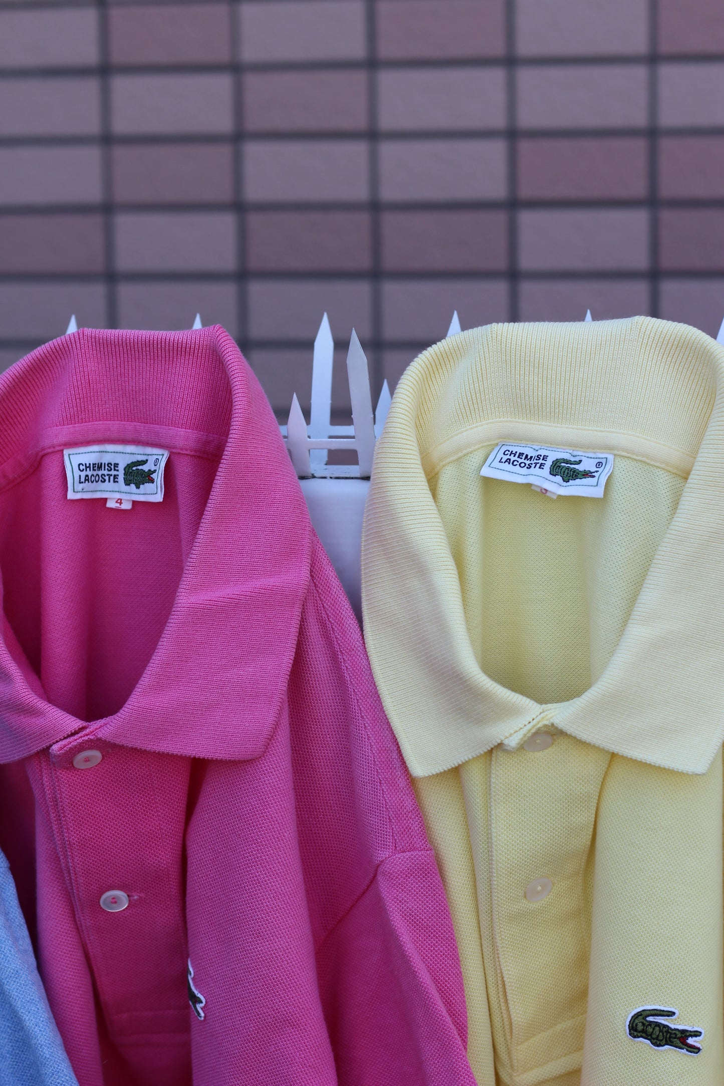 80's CHEMISE Lacoste Short Sleeve Polo Shirt set x6点