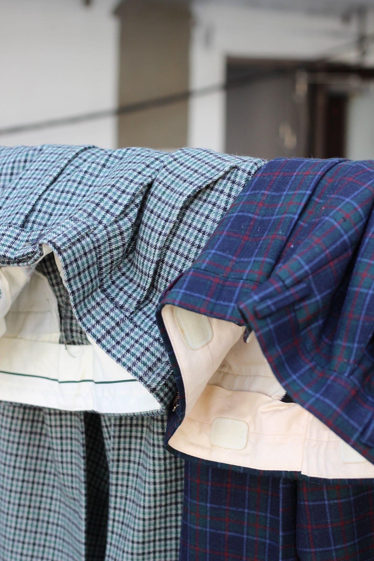 Men's High-Grade Check Slacks x4点