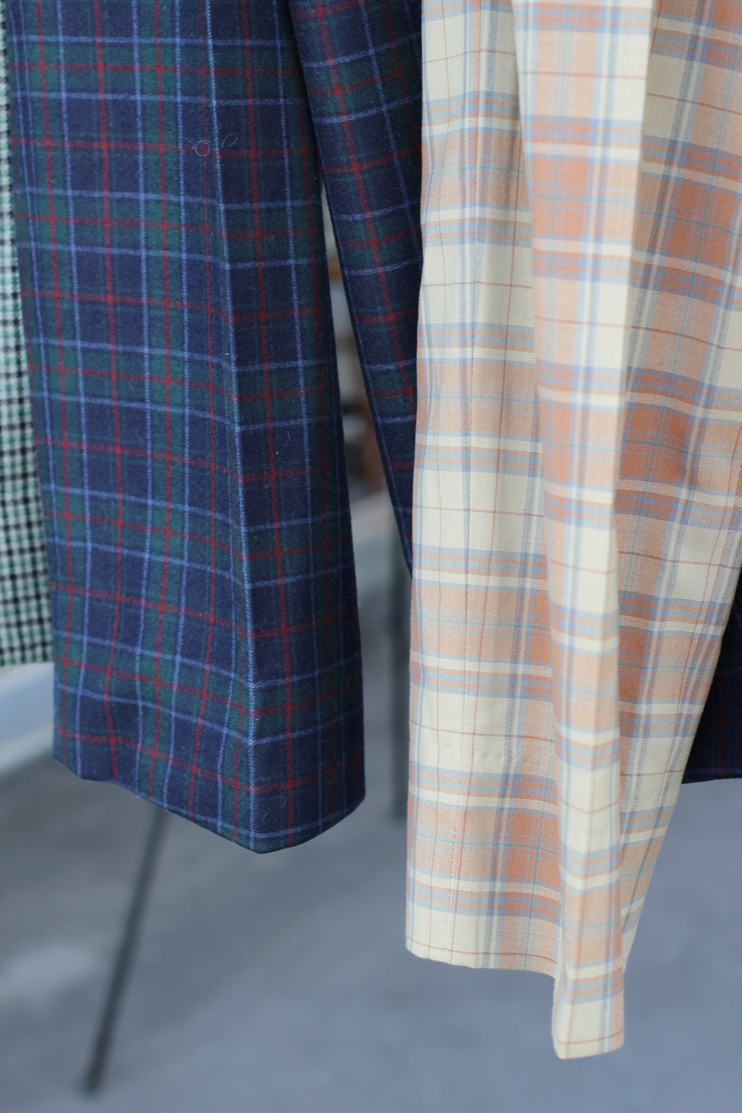 Men's High-Grade Check Slacks x4点