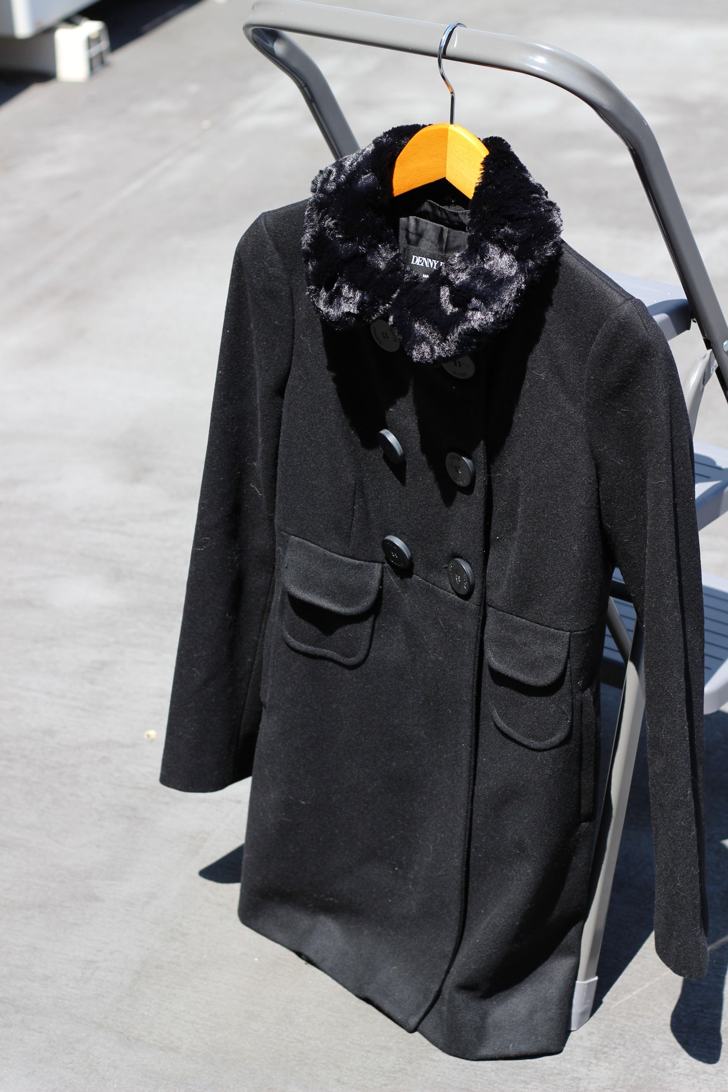 Vintage Made In Italy Black Chester Coat x2点