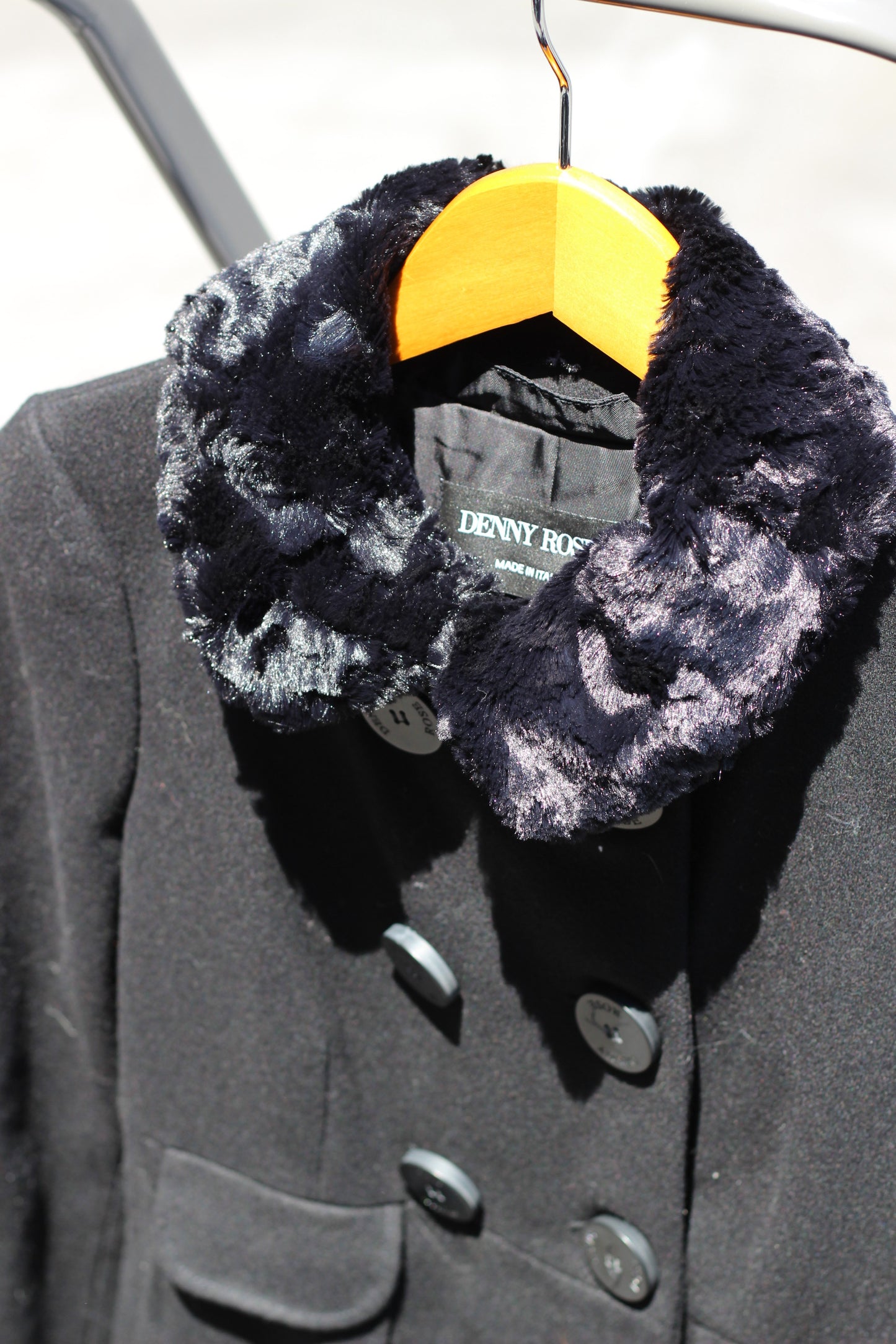 Vintage Made In Italy Black Chester Coat x2点