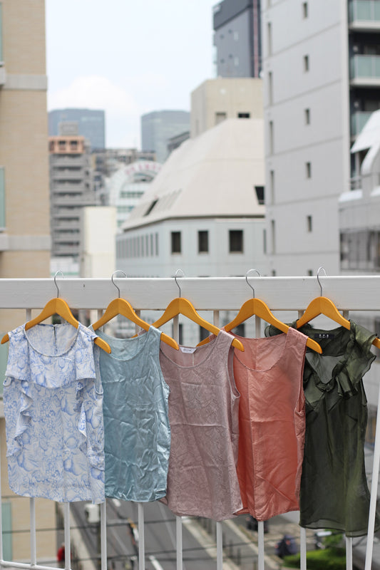 Vintage Simple No Sleeve Tops x10点