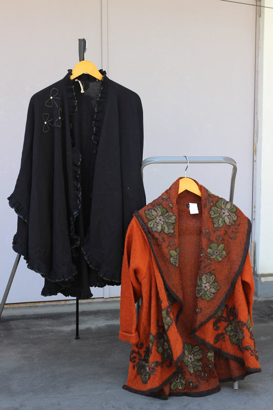 Vintage Made In Italy Design Poncho x2点