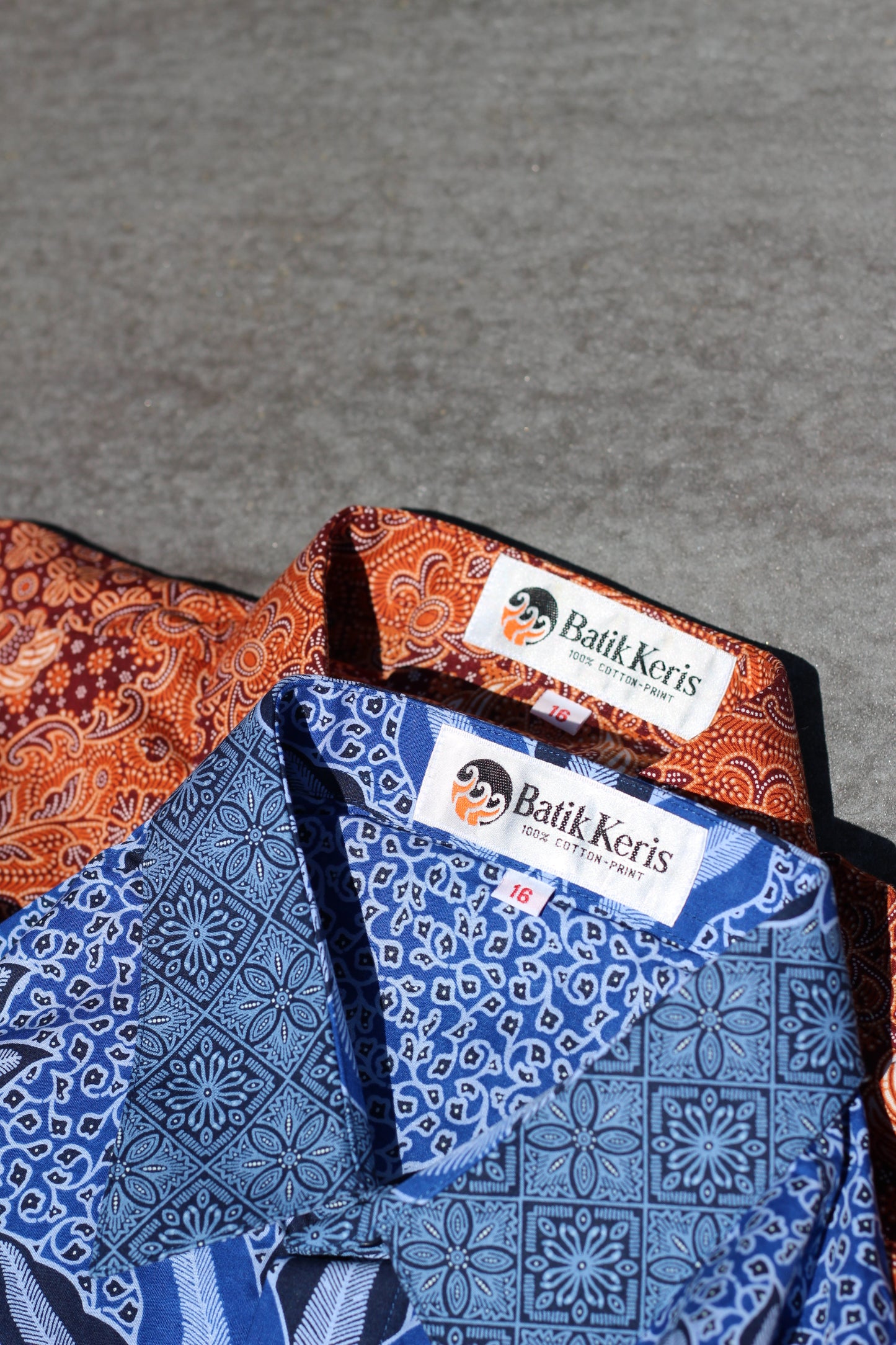 Batik Keris Botanical Design Shirt x2点