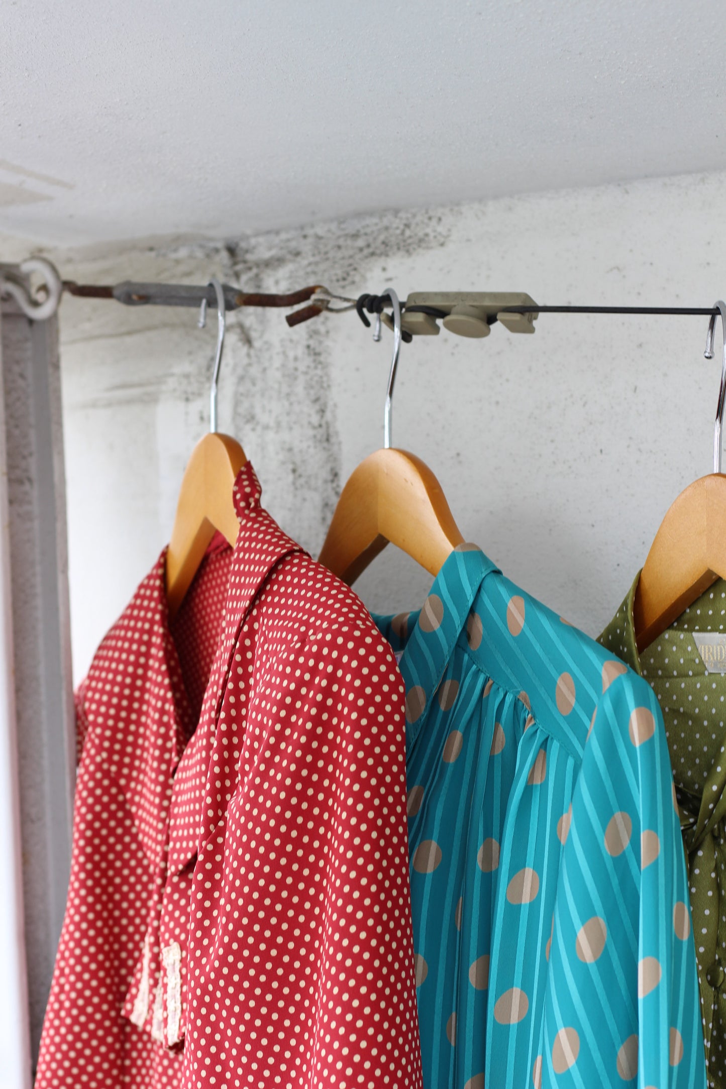 Vintage Design Dot Long Sleeve Blouse x7点