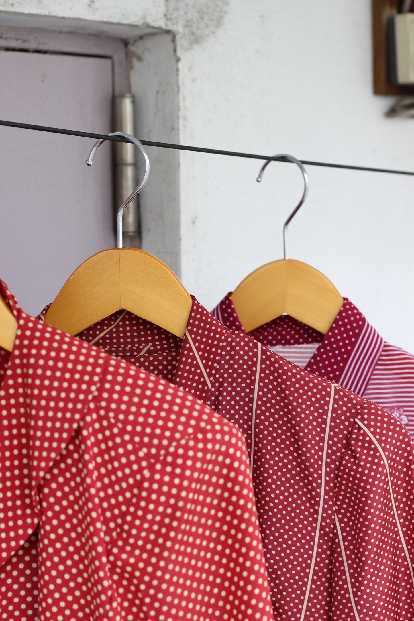 Vintage Design Dot Long Sleeve Blouse x7点