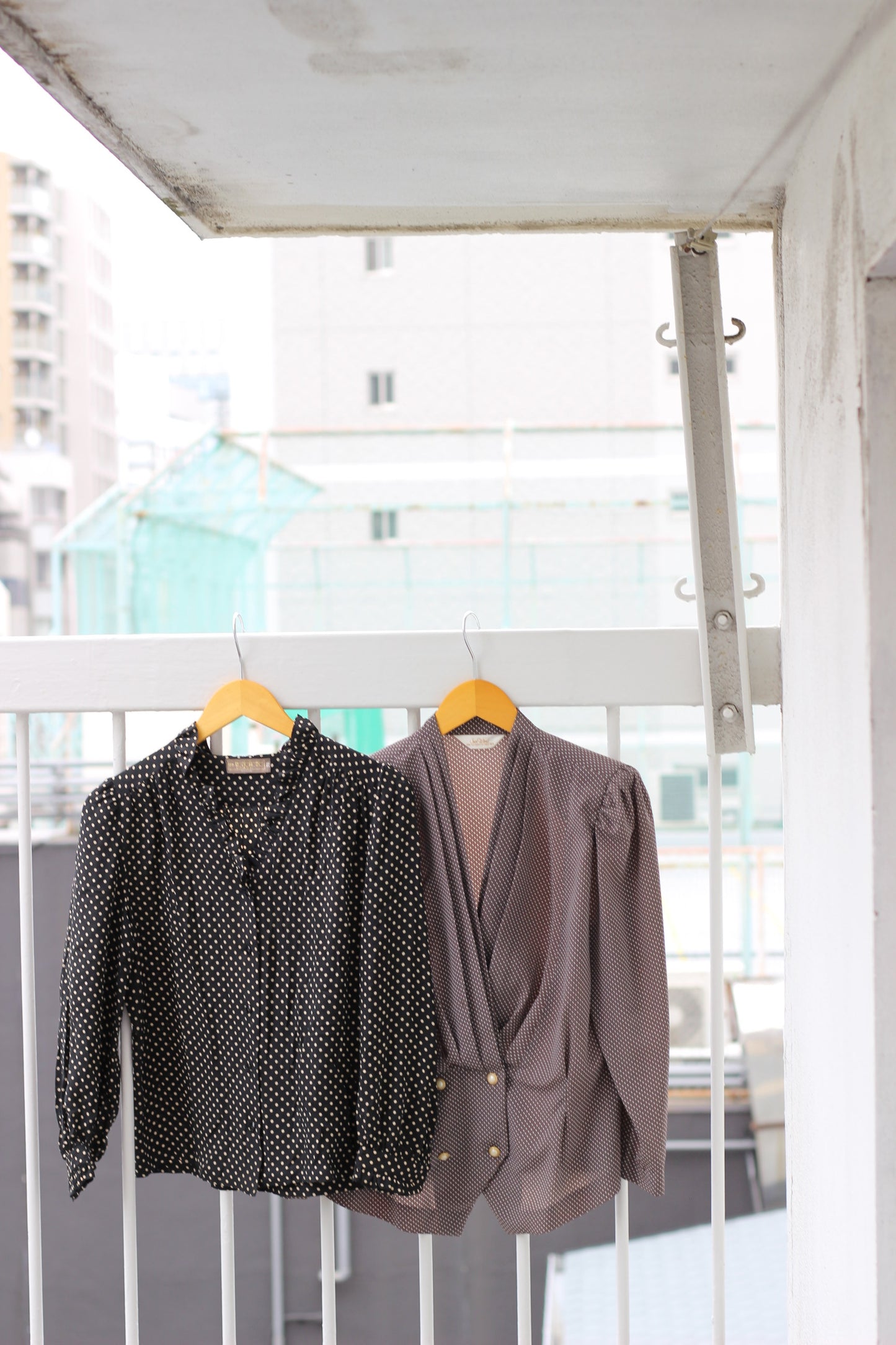 Vintage Design Dot Long Sleeve Blouse x7点