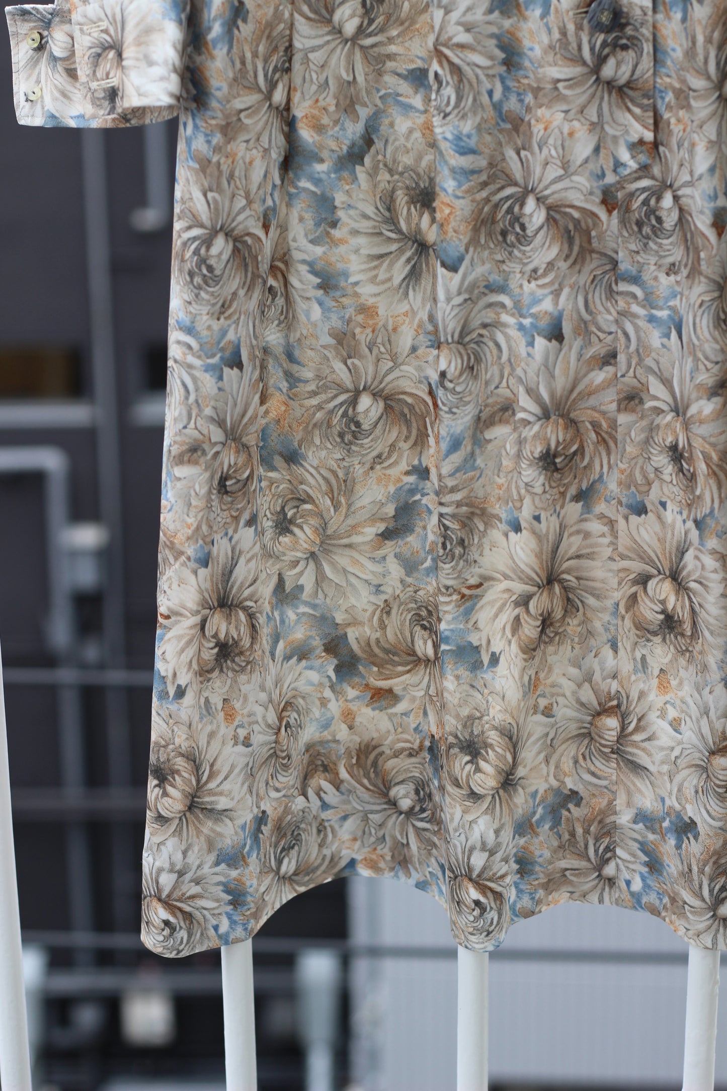 Vintage Flower Long Sleeve One-Piece x5点