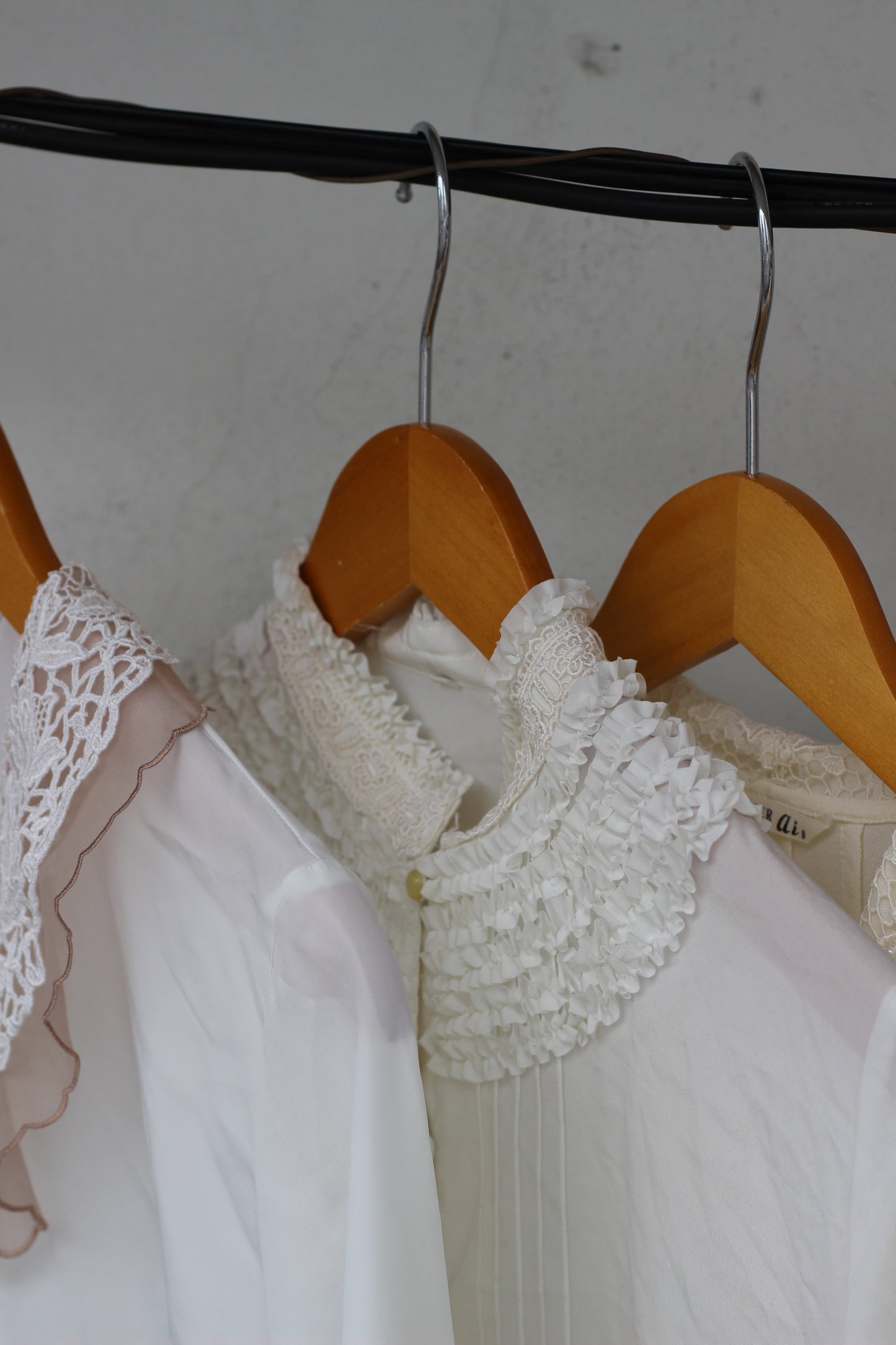 Vintage Lace White Long Sleeve Blouse x10点