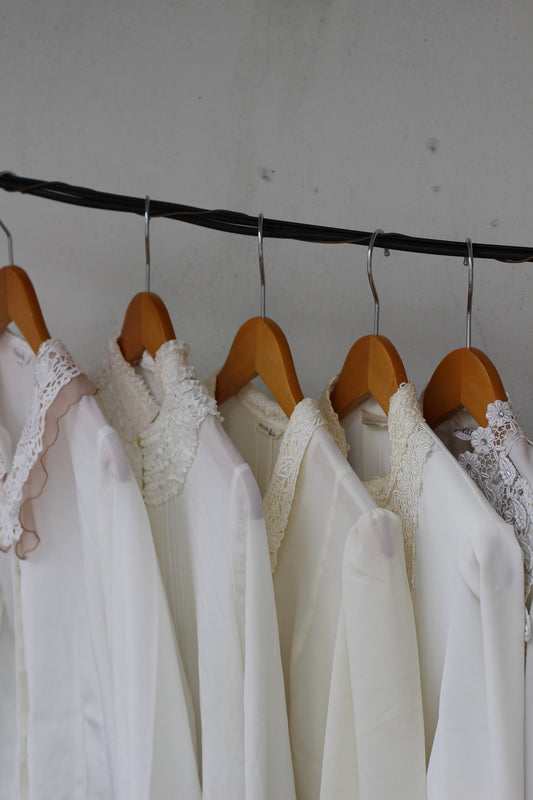 Vintage Lace White Long Sleeve Blouse x10点