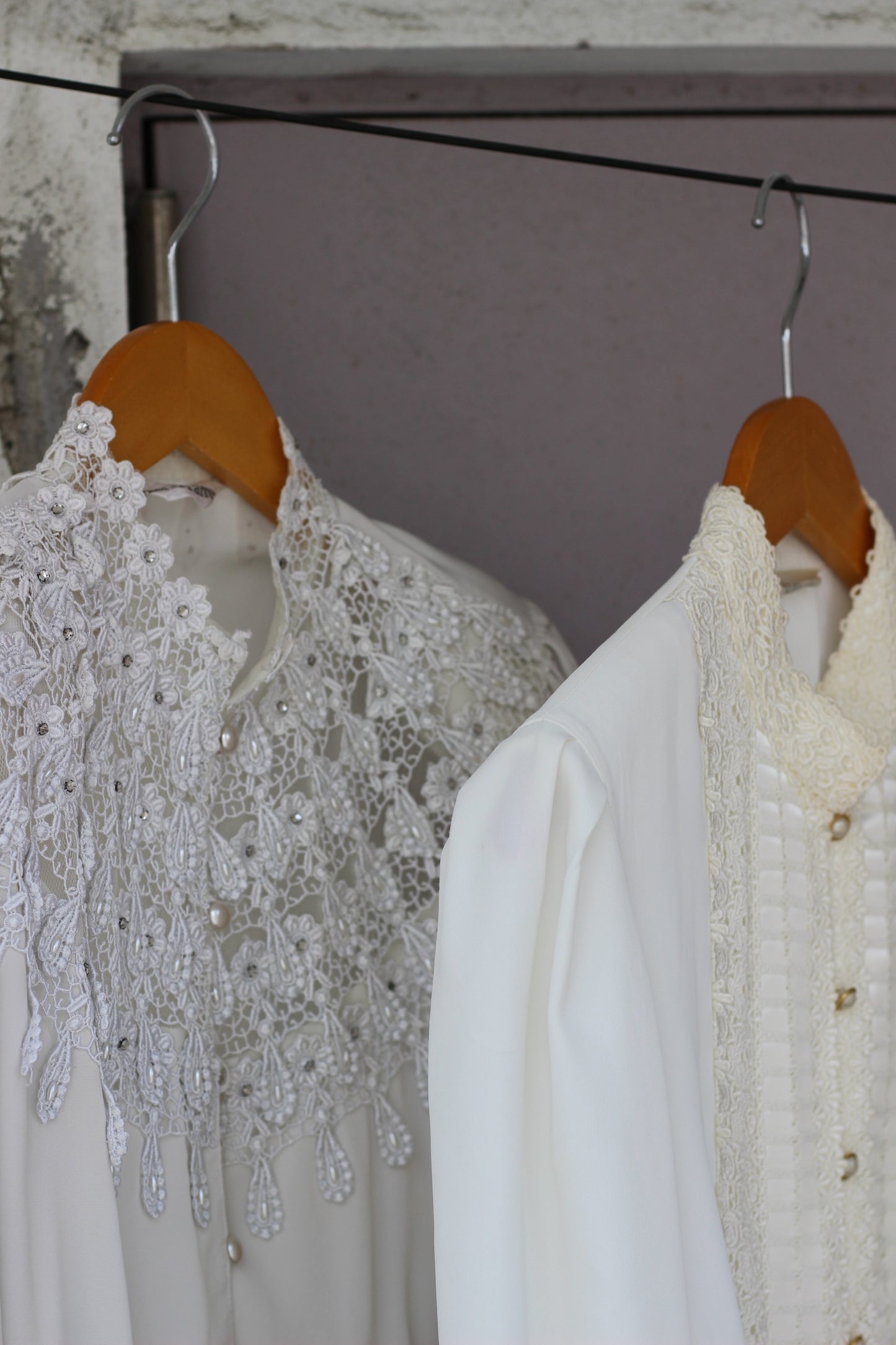Vintage Lace White Long Sleeve Blouse x10点