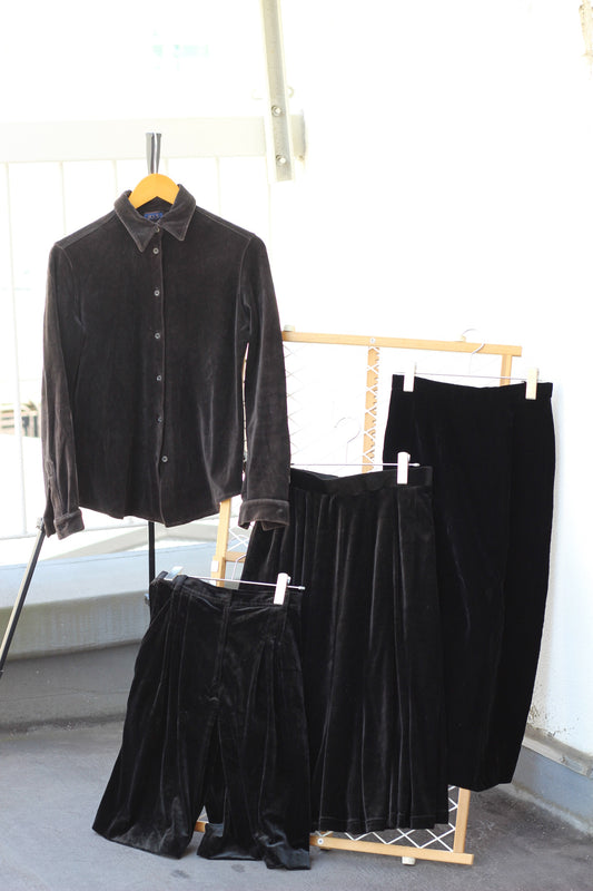 Vintage Women's Velvet Bottoms & Skirts x5点