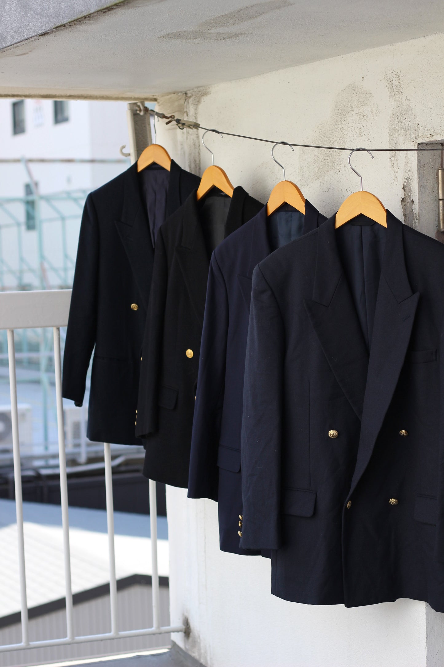 Men's Gold Button Double Tailored Jacket x4点