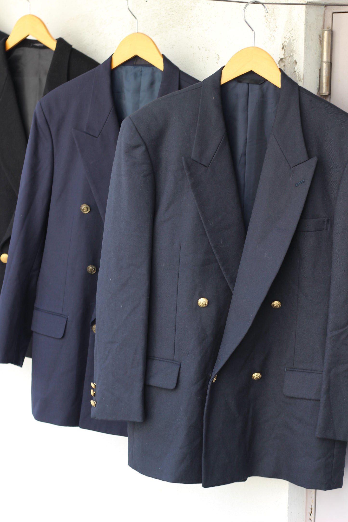 Men's Gold Button Double Tailored Jacket x4点