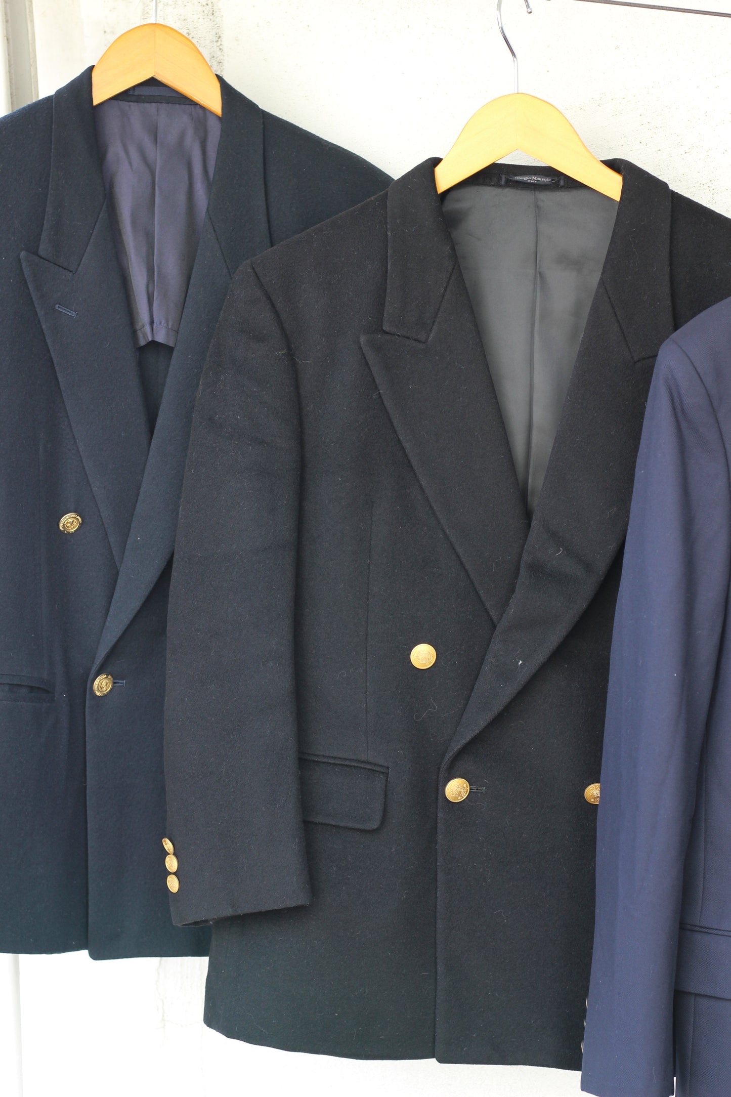 Men's Gold Button Double Tailored Jacket x4点