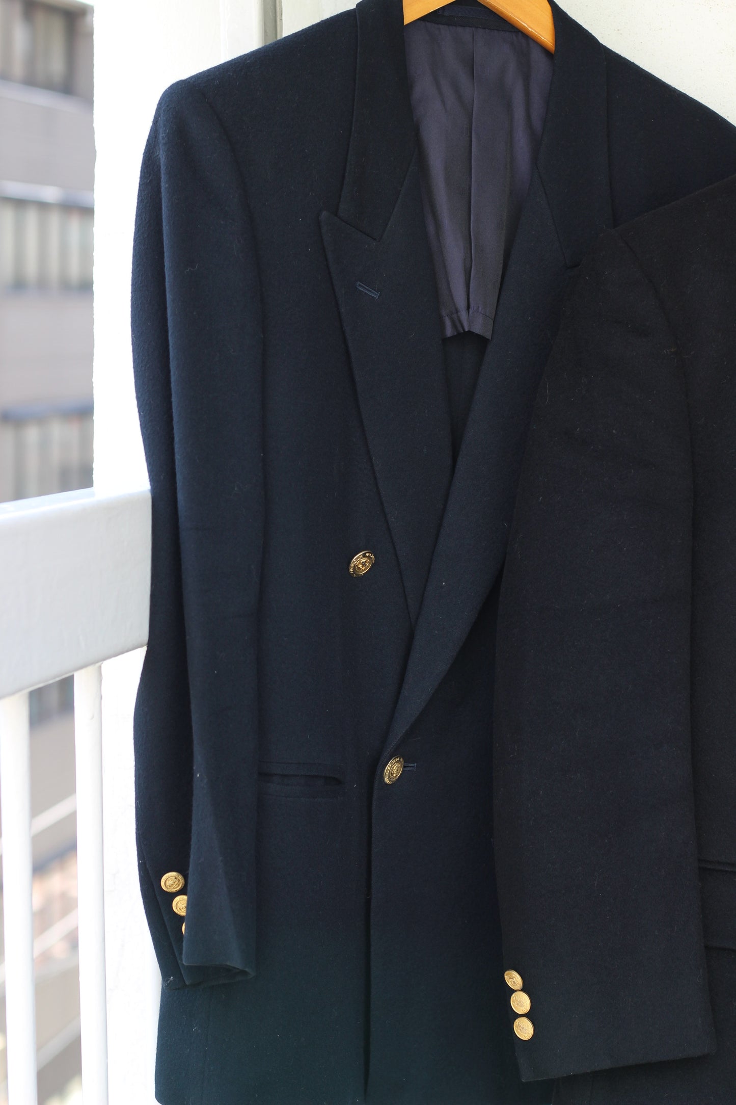 Men's Gold Button Double Tailored Jacket x4点