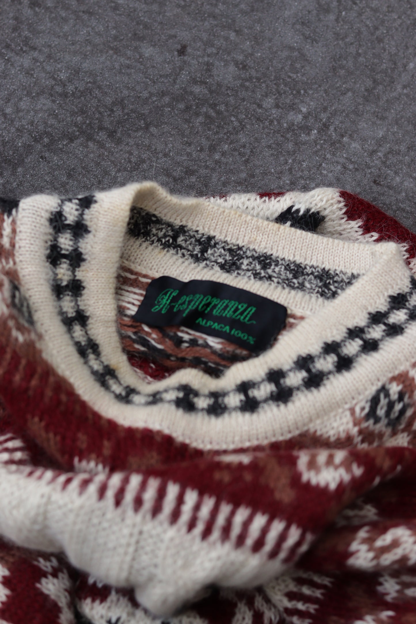 Men's 100% Alpaca Wool Nordic Design Knit x3点