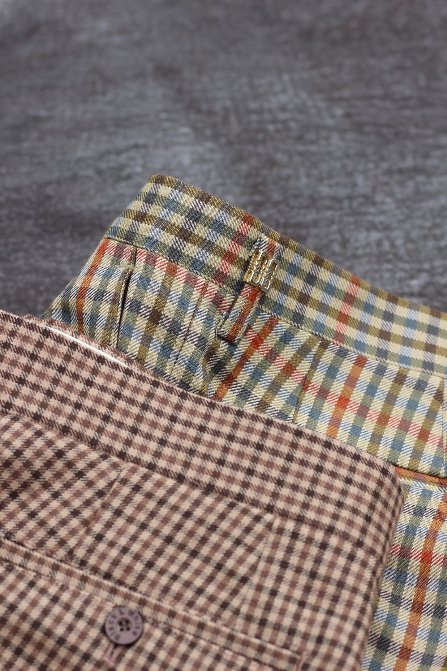 Men's Design Check Slacks x2点