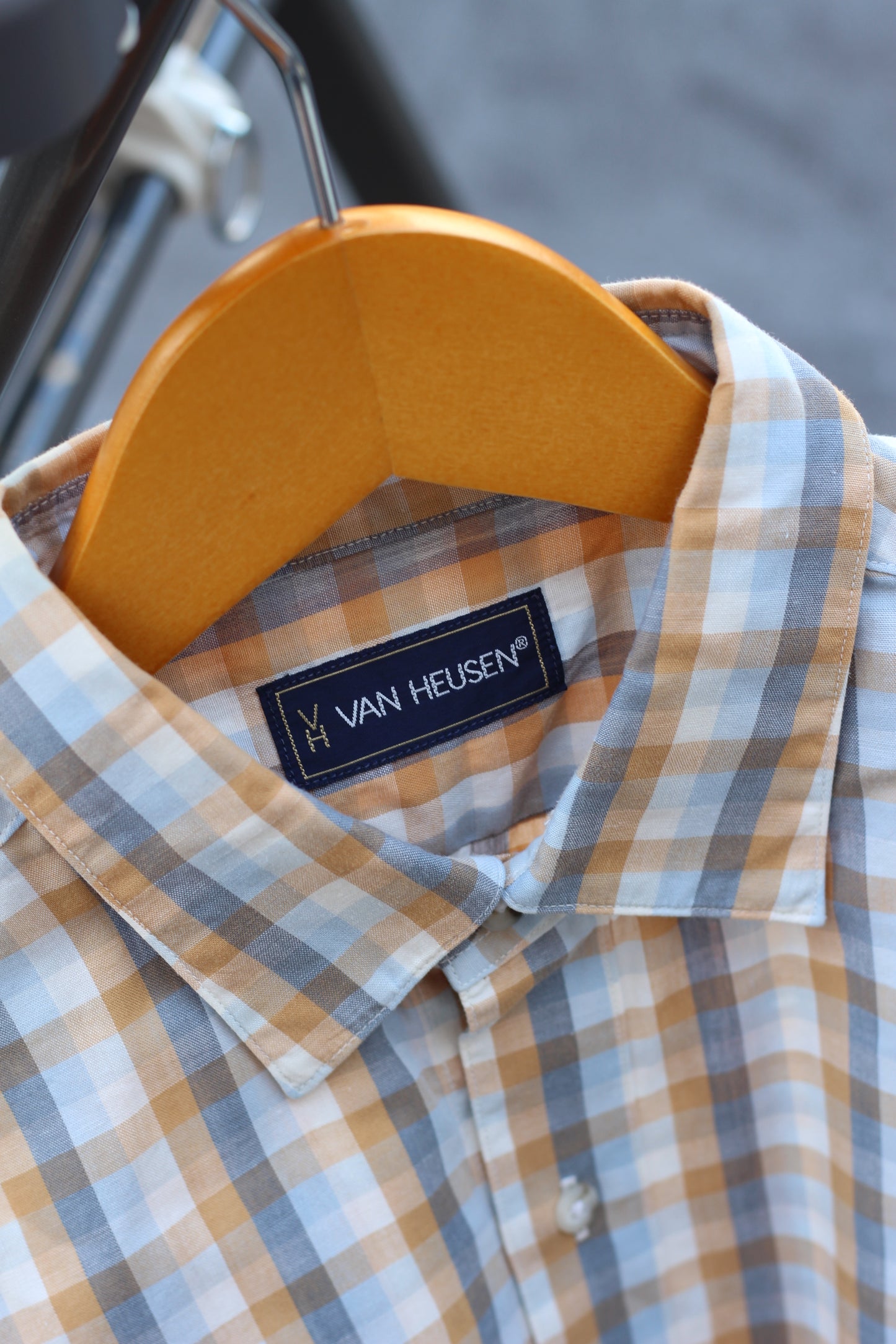 80's Men's Vintage Arrows & Van Heusen Check Short Sleeve Shirt set x2点