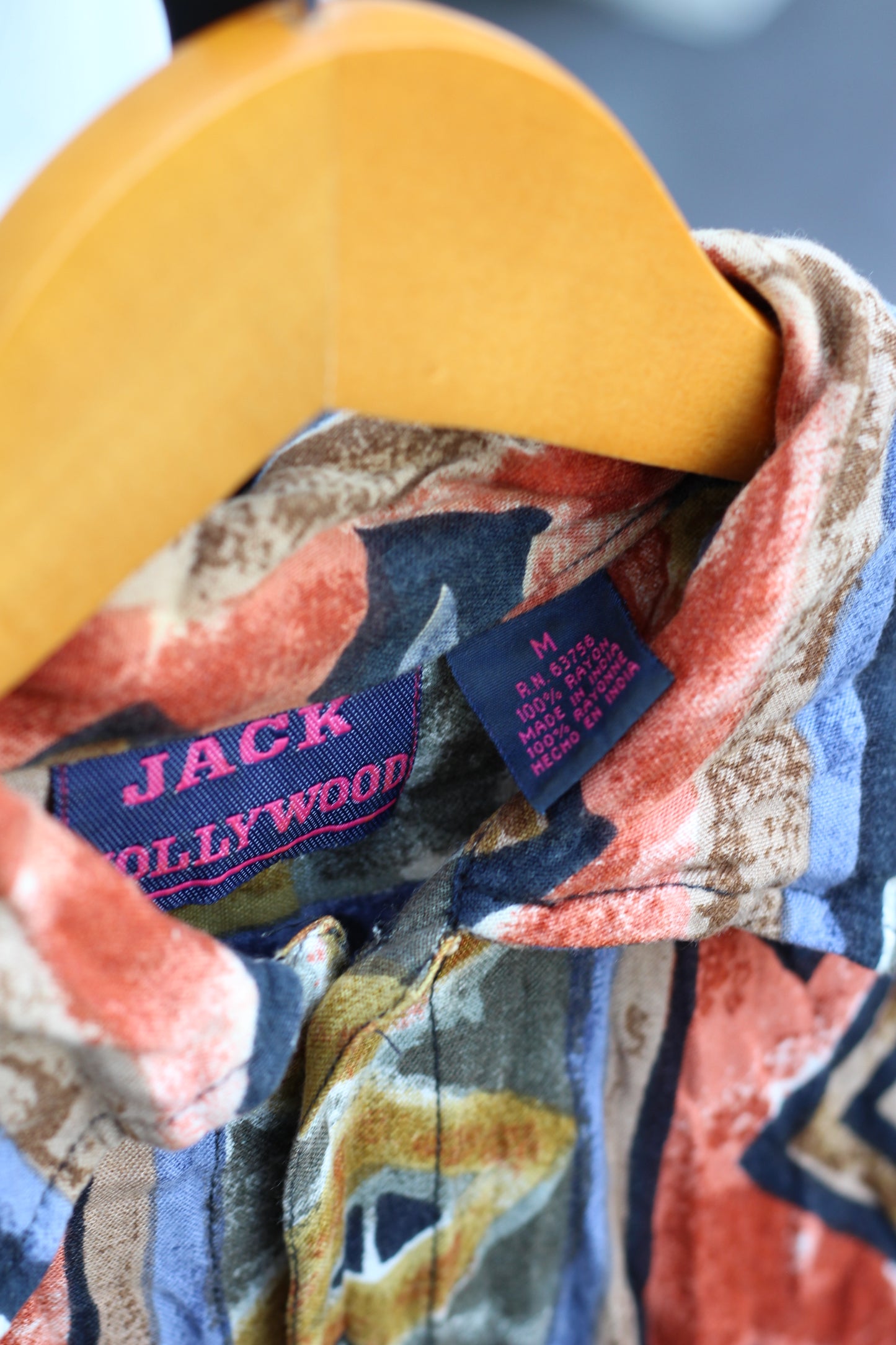 90's Men's Vintage Rayon All-Over Print Short Sleeve Shirt set x3点