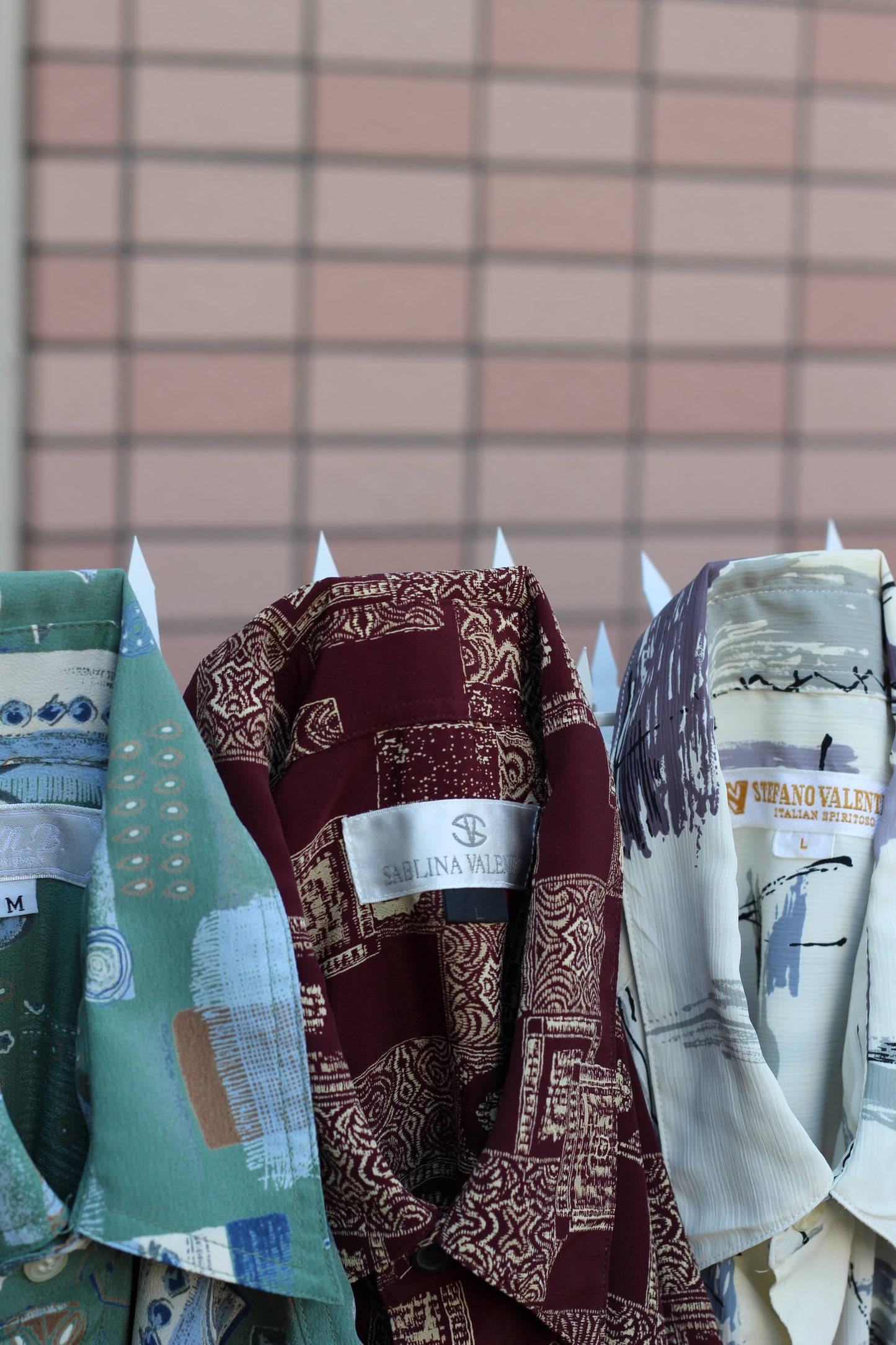 Men's Vintage All-Over Print Short Sleeve Shirt set x9点